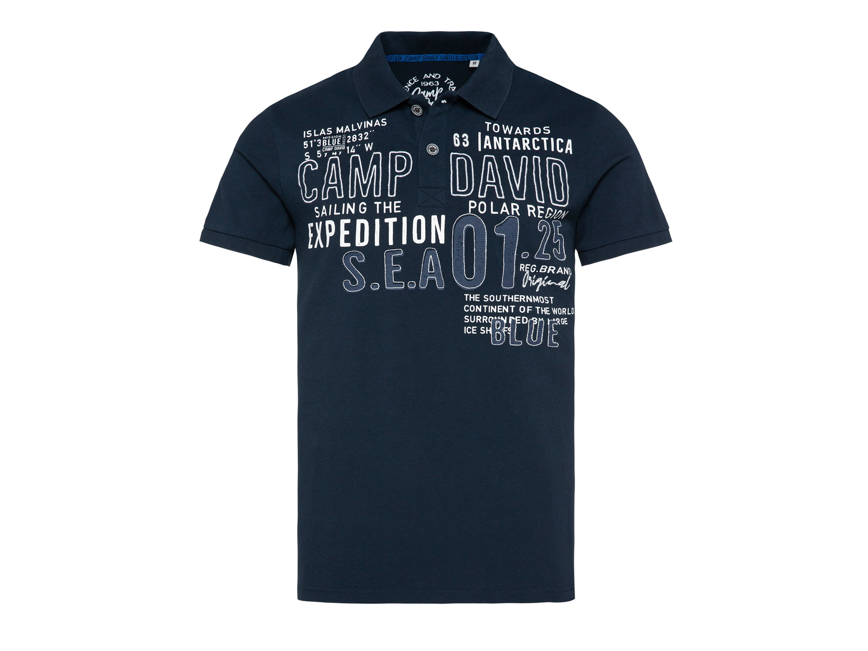 Camp David Herren Poloshirt (Navy, M)