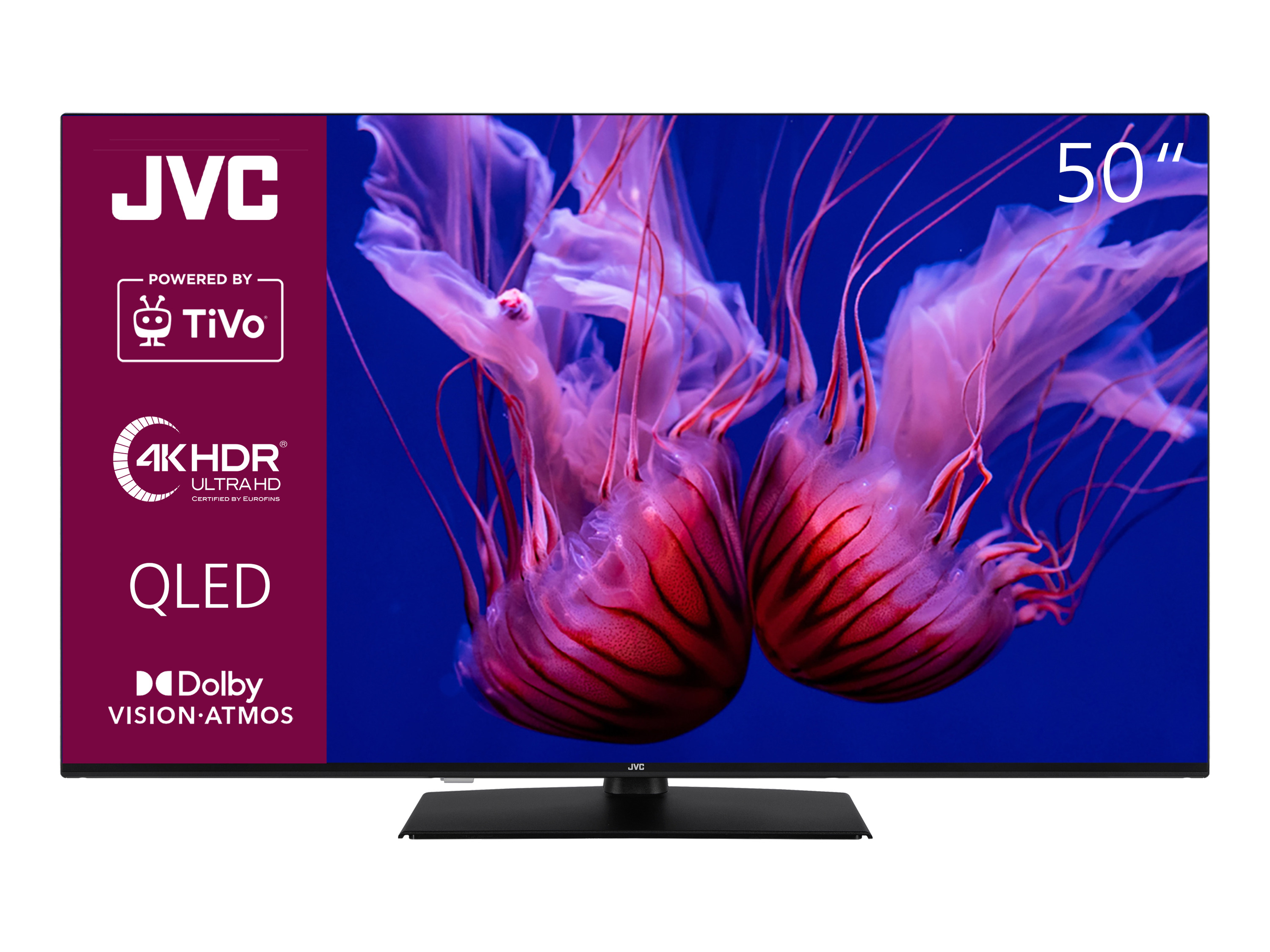 JVC Fernseher LT-VUQ3455 QLED TiVo Smart TV 4K UHD (50 Zoll)
