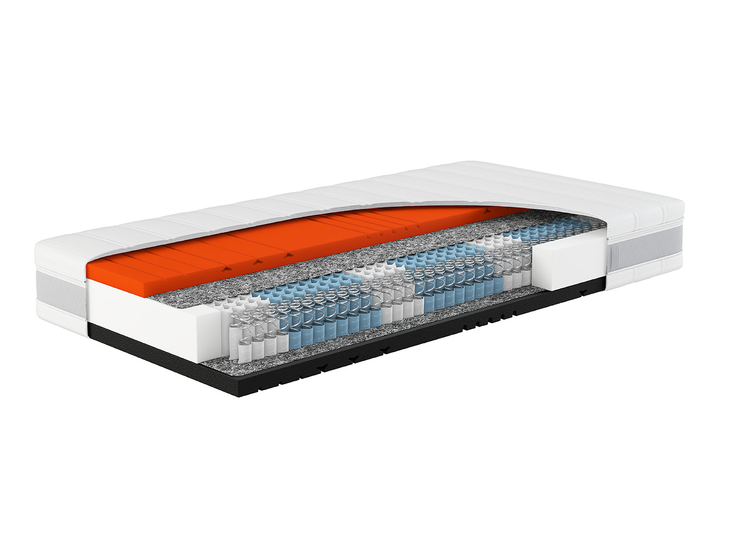 Hn8 Schlafsysteme 7-Zonen Taschenfederkern-Matratze Sleep Balance TFK mit Wendefunktion (H2/H3, 100 x 200 cm)