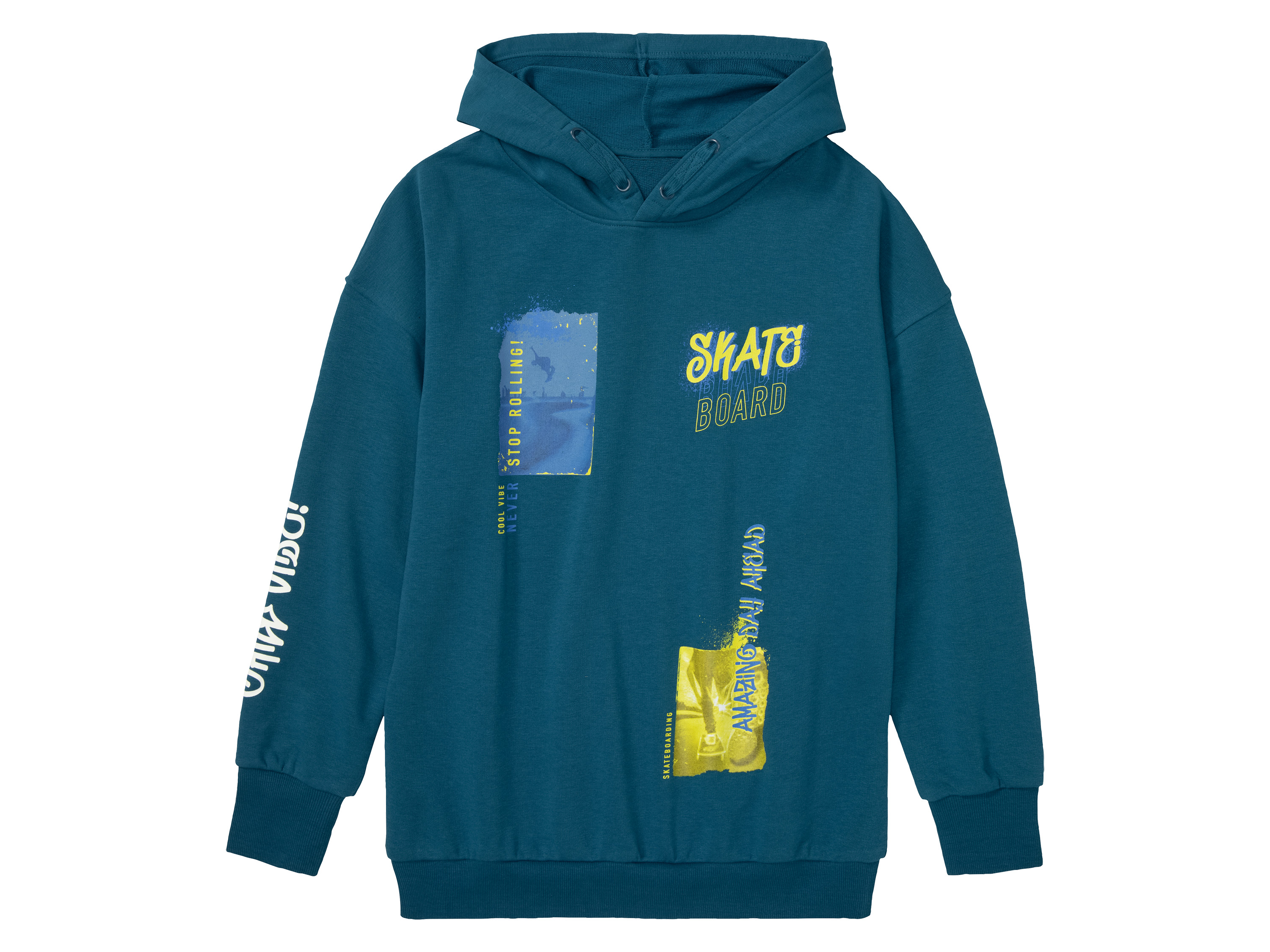 pepperts!® Kinder Jungs Sweathoodie (158/164, petrol)