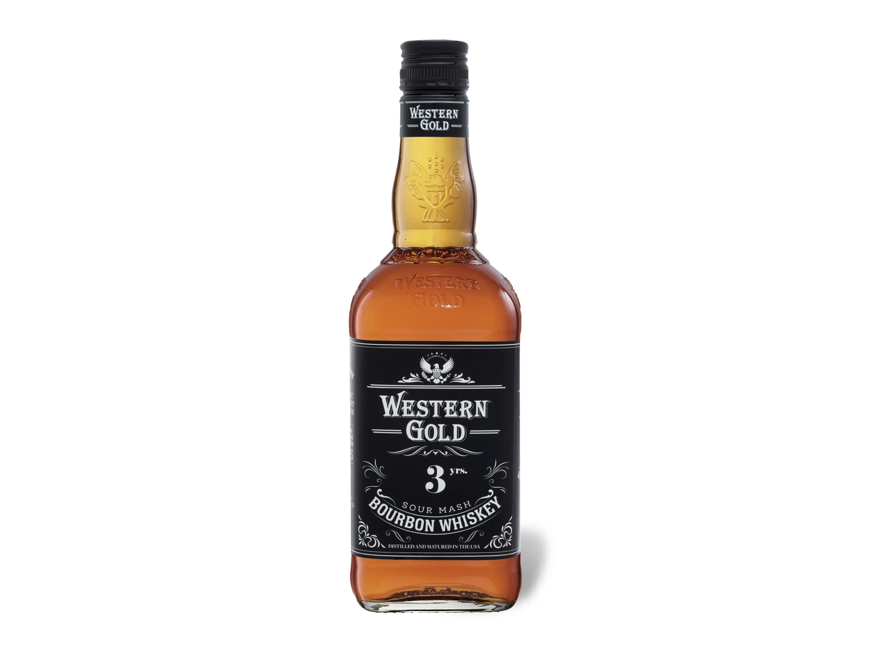 WESTERN GOLD Sour Mash Bourbon Whiskey 40% Vol