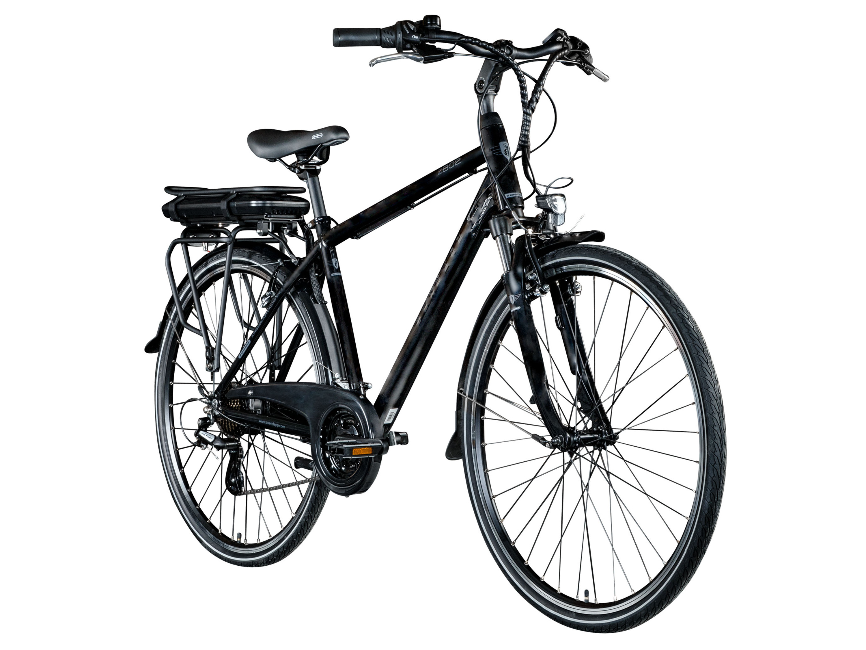 Zündapp E-Bike Trekkingrad »Z802 700c«, 28 Zoll, Herren  (Herren, schwarz/grau)