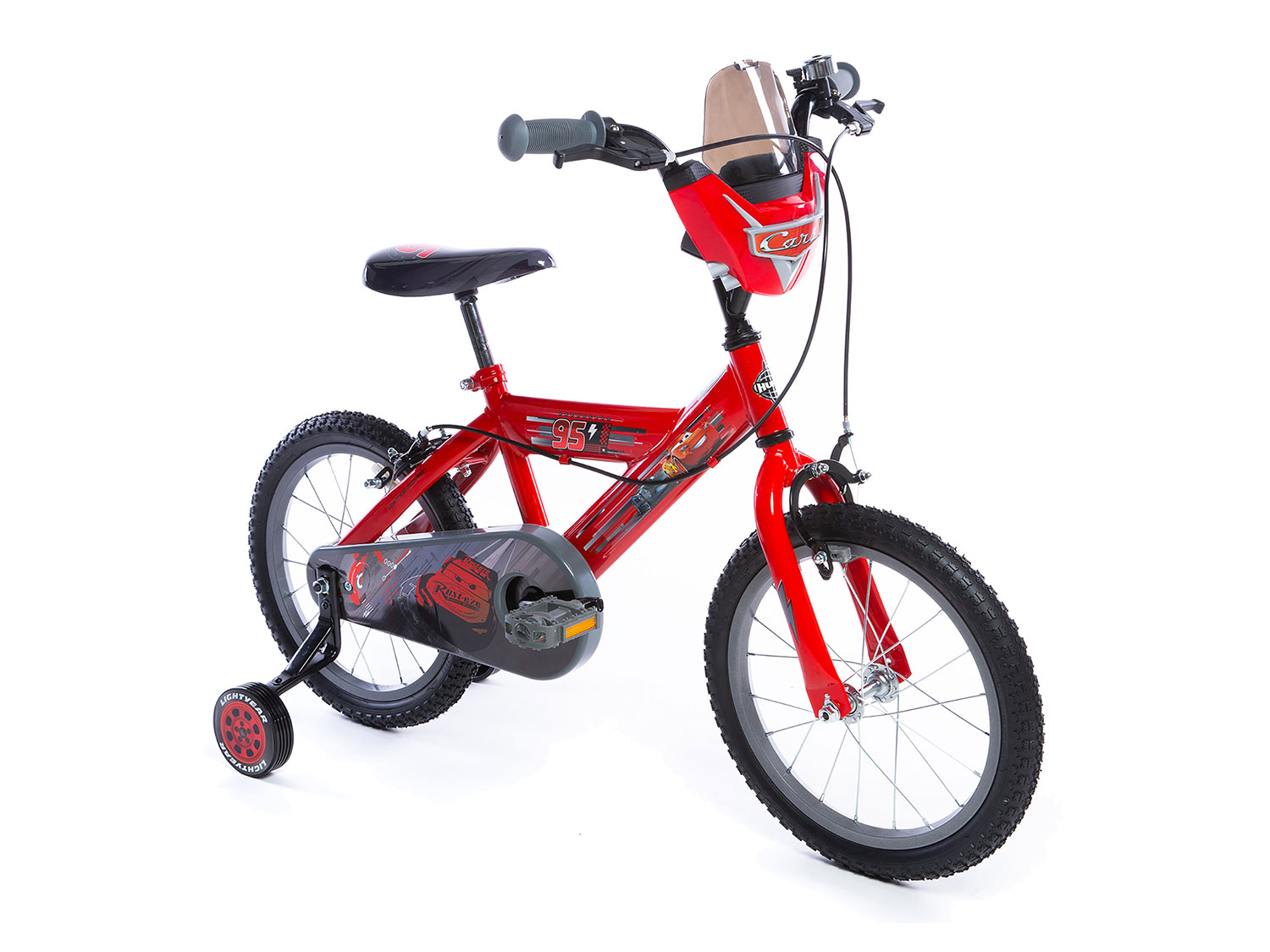 Huffy Kinderfahrrad 16 Zoll (CARS, Rot)