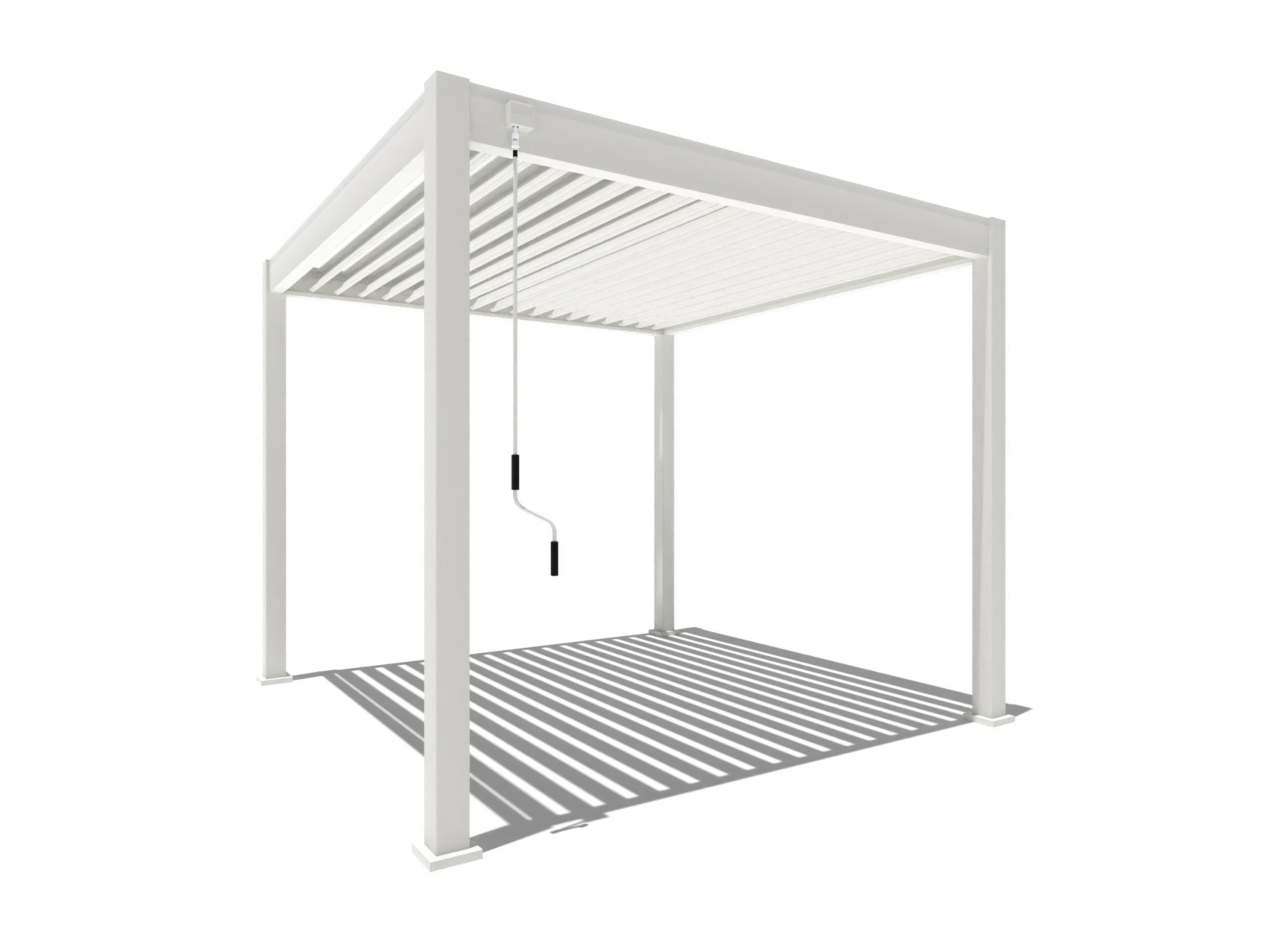 Pergoline Pavillon Trumpf (Weiß, 3 x 3 m)