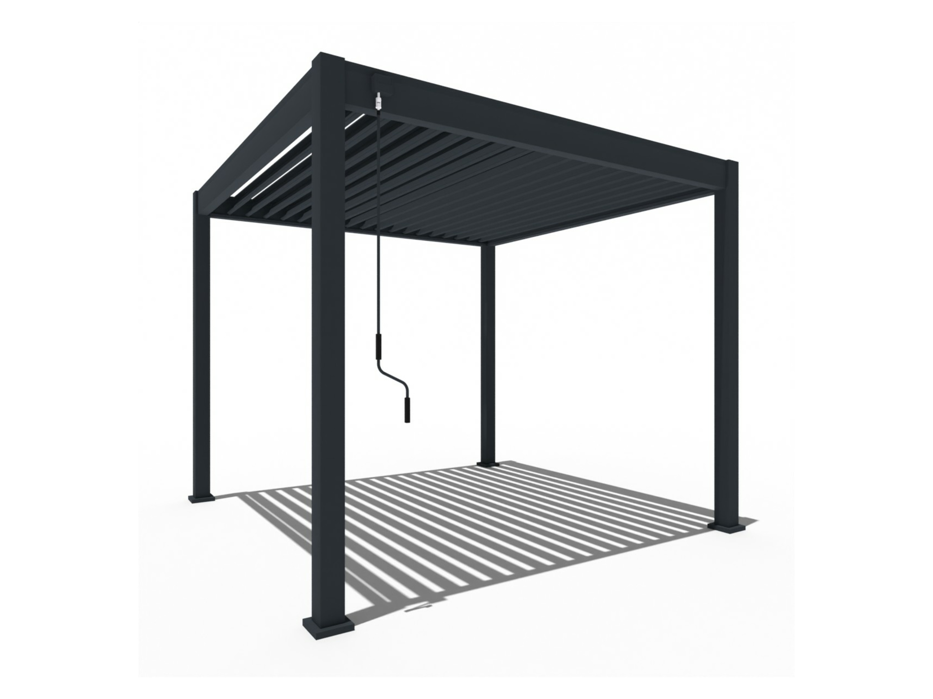 Pergoline Pavillon Trumpf (Anthrazit, 3 x 3 m)