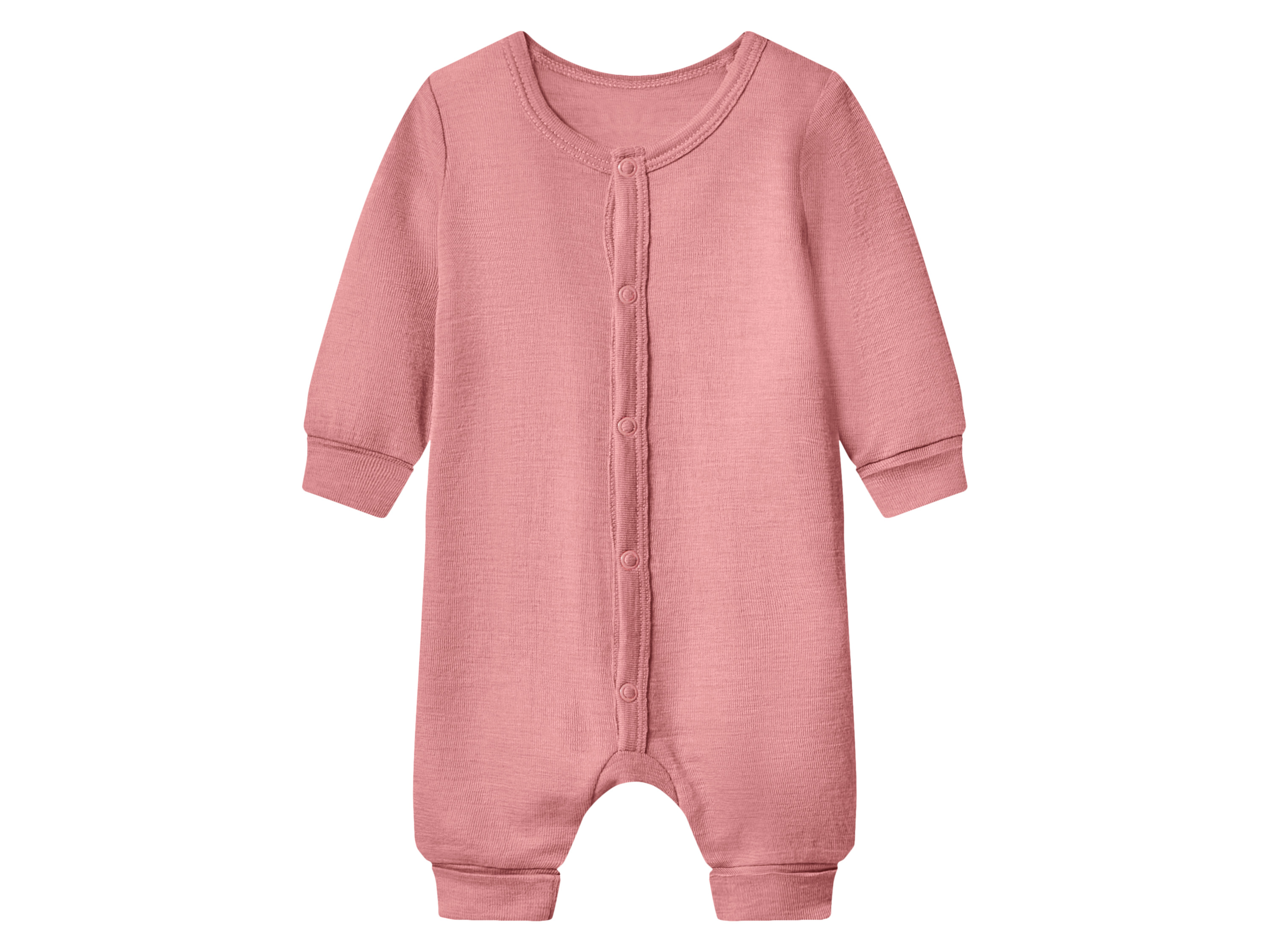 lupilu® Premium Baby Strampler Wolle/Seide (Rosa, 86/92)
