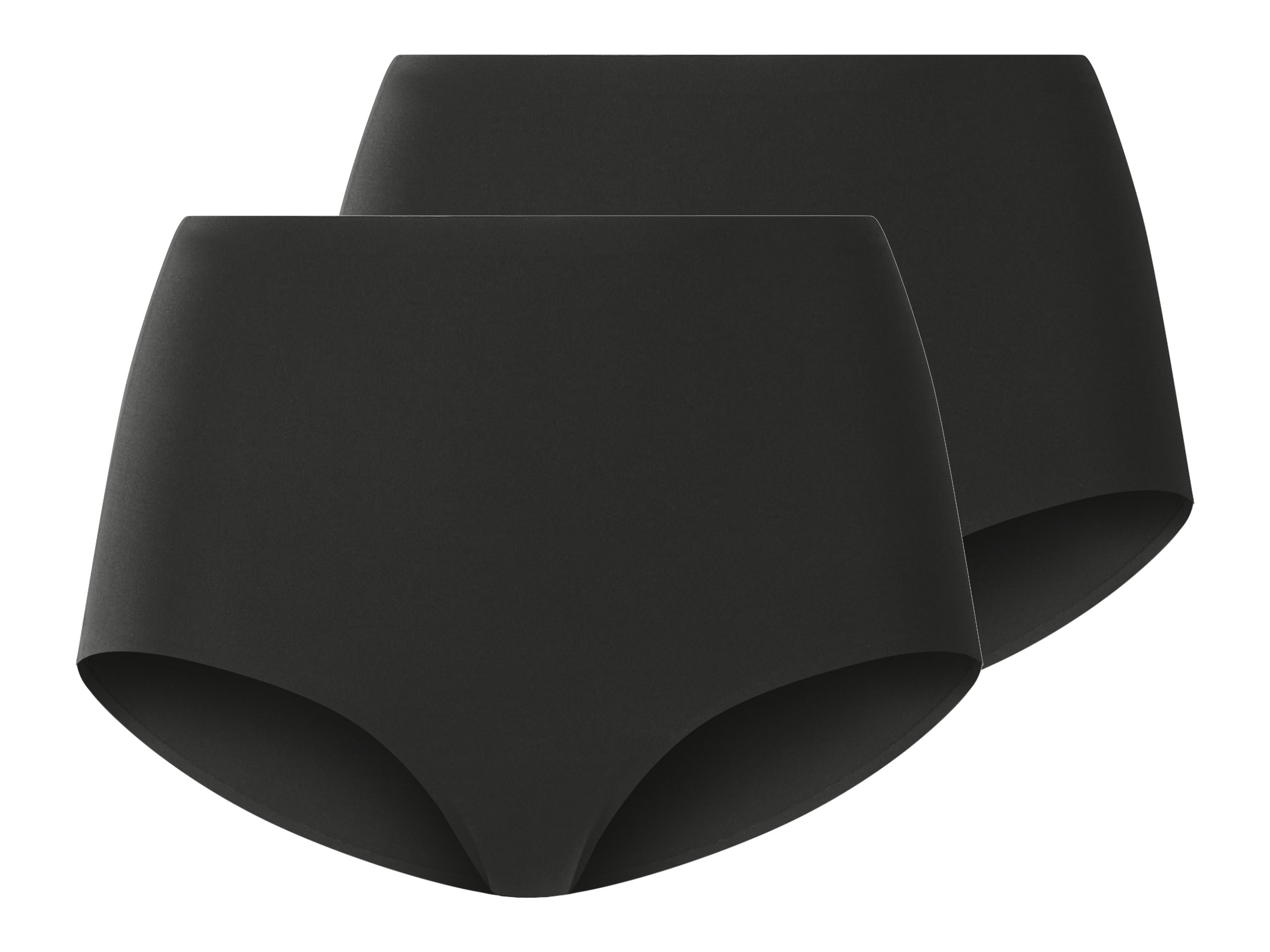 ESMARA® Damen Lasercut Slips, 2 Stück (Schwarz, S(36/38))