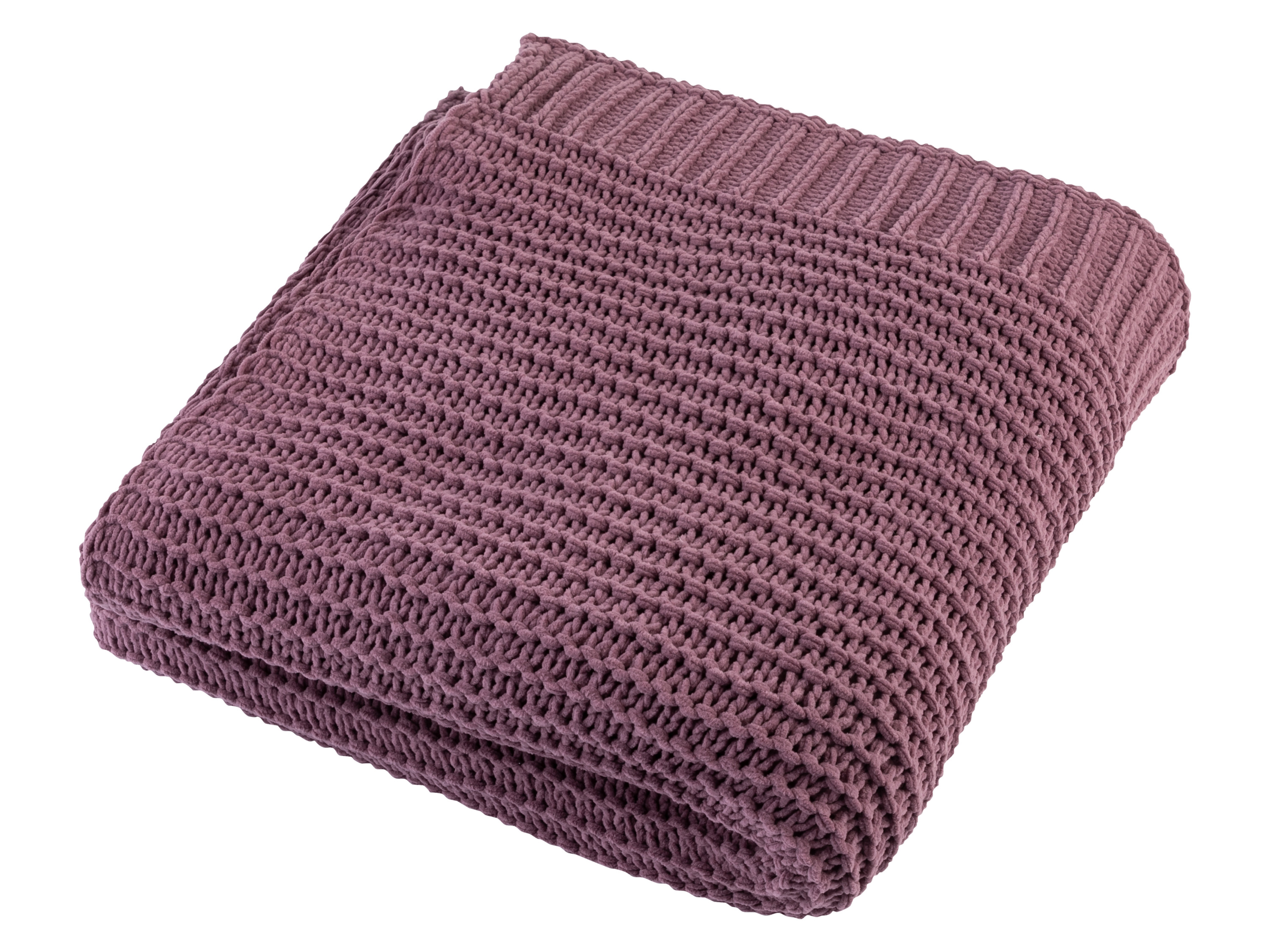 LIVARNO home Kuscheldecke Chenille, 125 x 140 cm (Violett)''