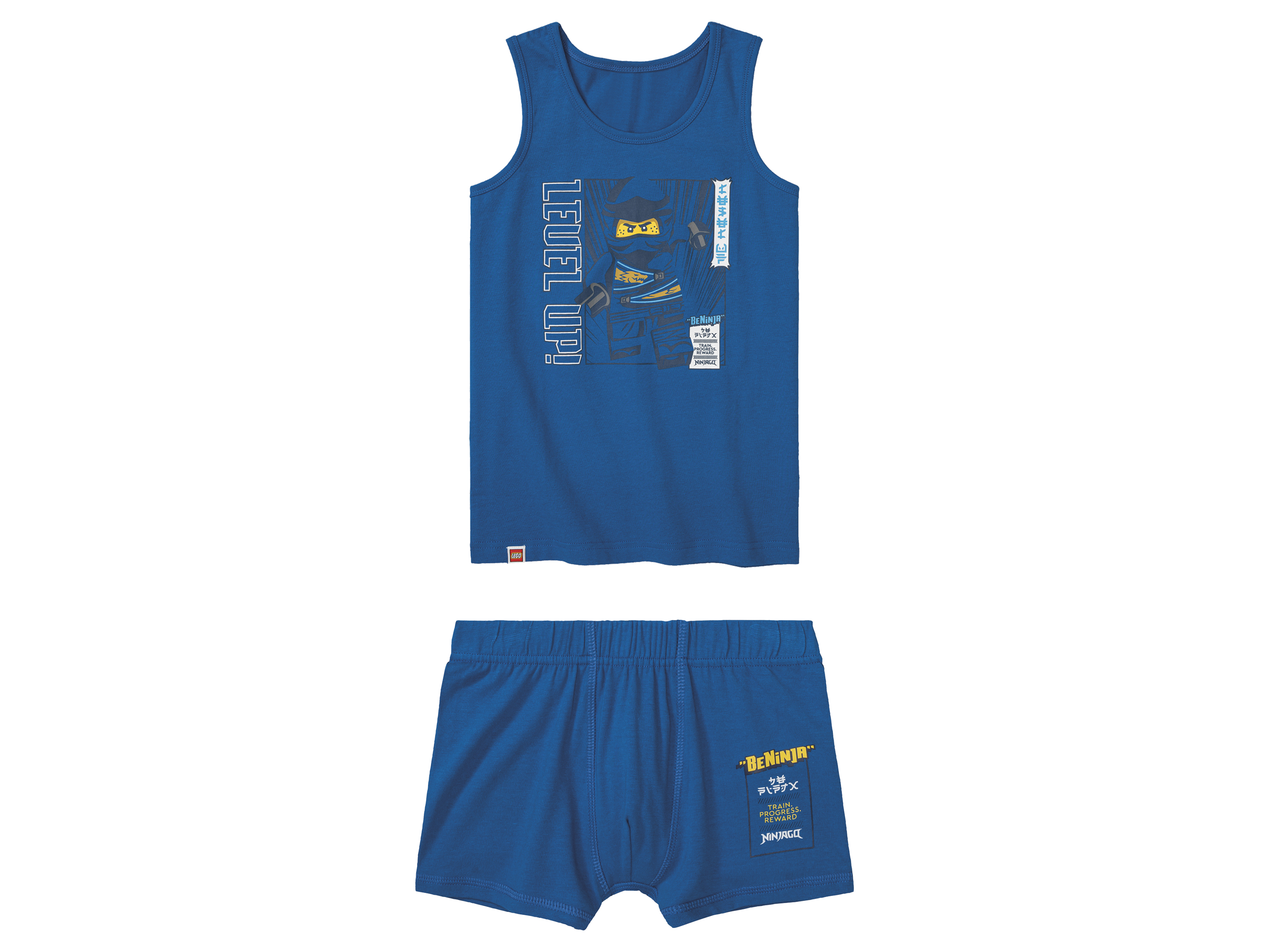 LEGO Kinder Unterwäsche Set 2-teilig (Ninjago 2: blau, 98/104)