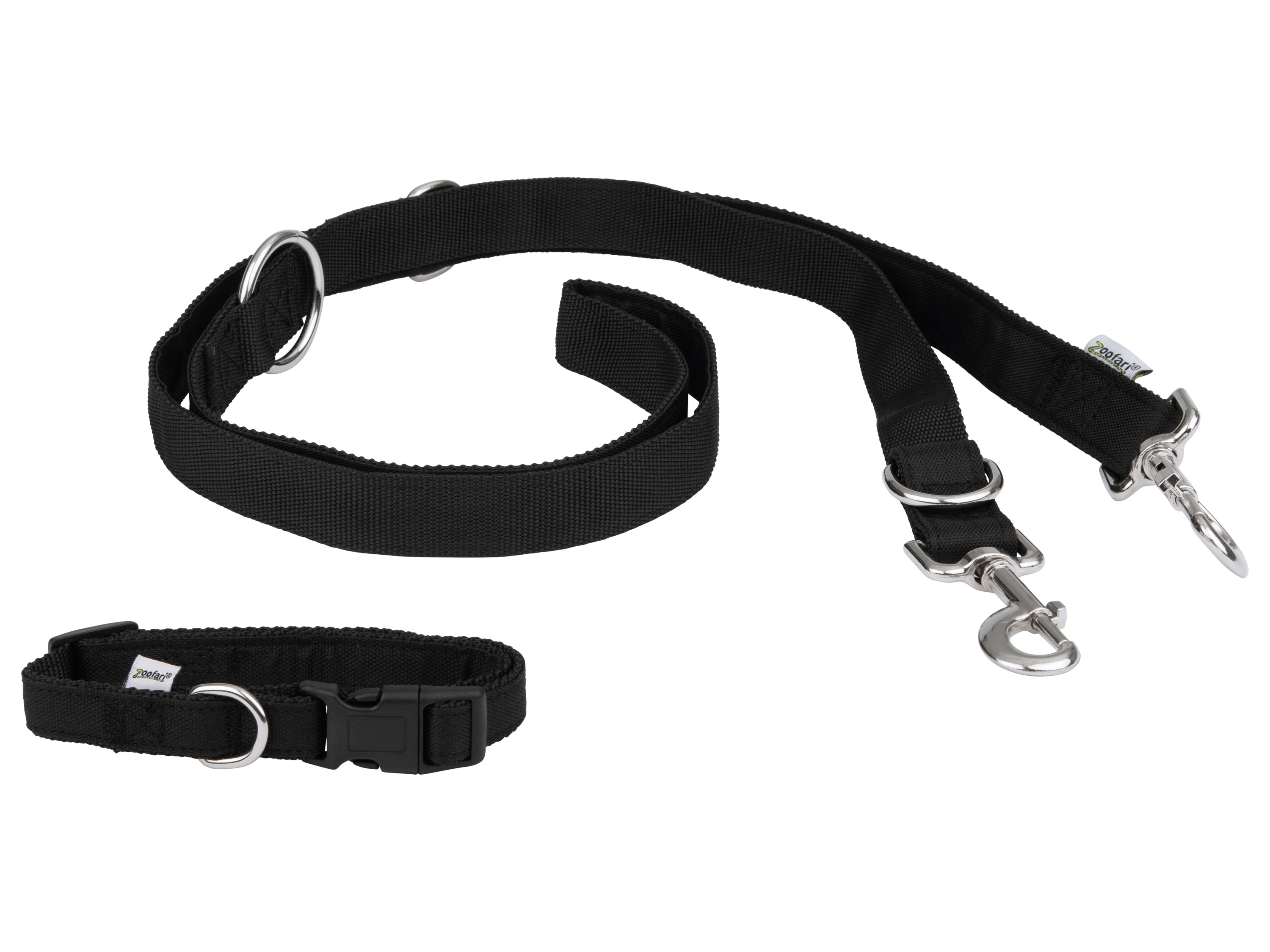 zoofari® Hundehalsband mit Hundeleine / Schleppleine (Halsband S und Hundeleine)