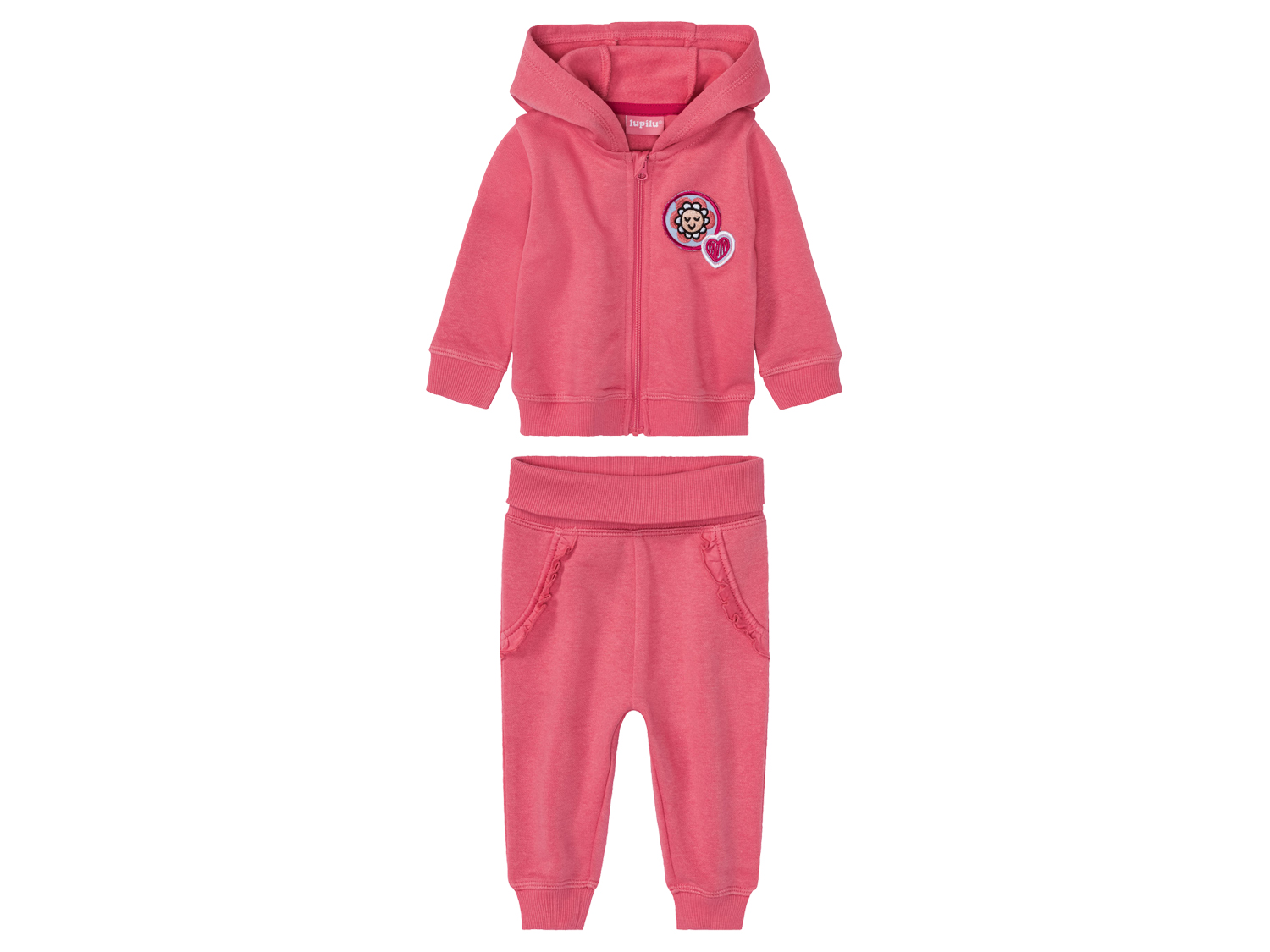 lupilu® Baby Jogginganzug (pink, 74/80)