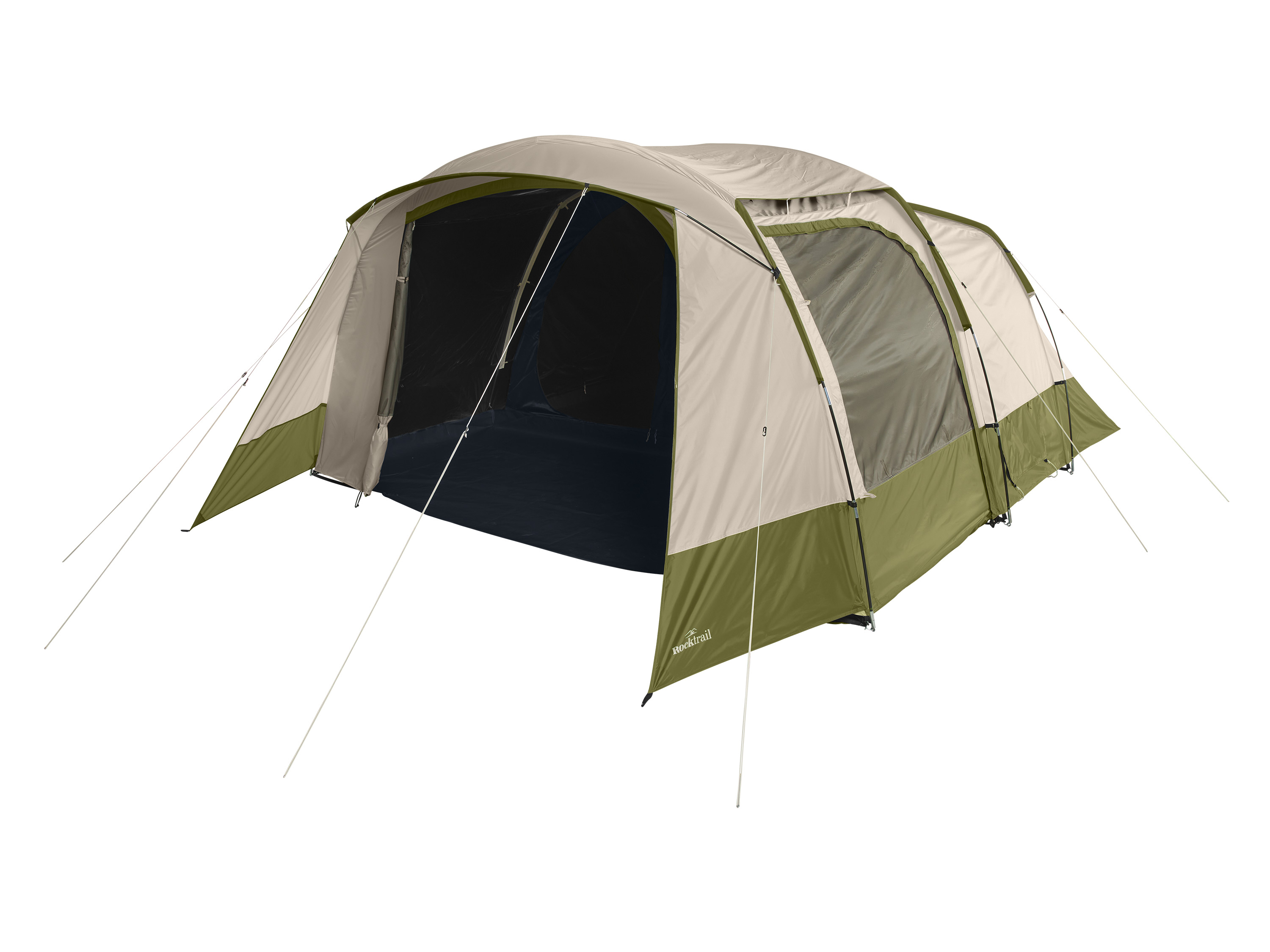 Rocktrail Verdunkeltes Familien-Campingzelt, mit 2 Kabinen, für 5 Personen
