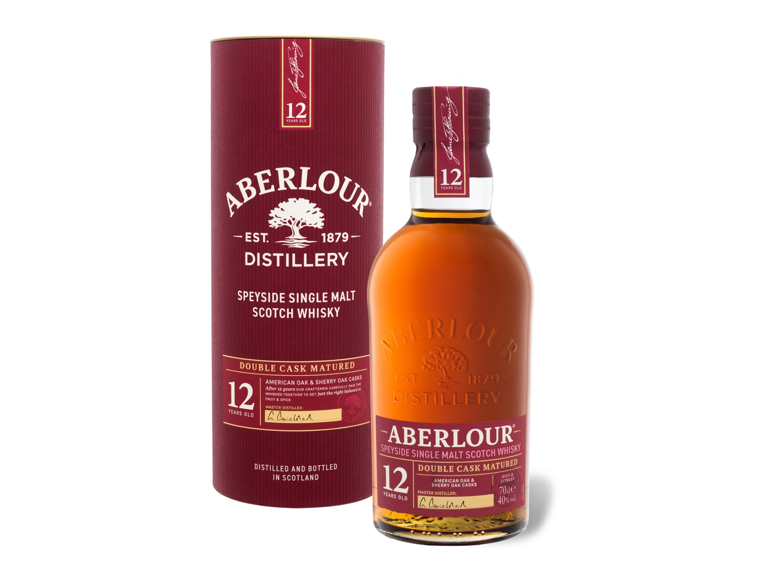 Aberlour Double Cask Matured Speyside Single Malt Scotch Whisky 12 Jahre 40% Vol