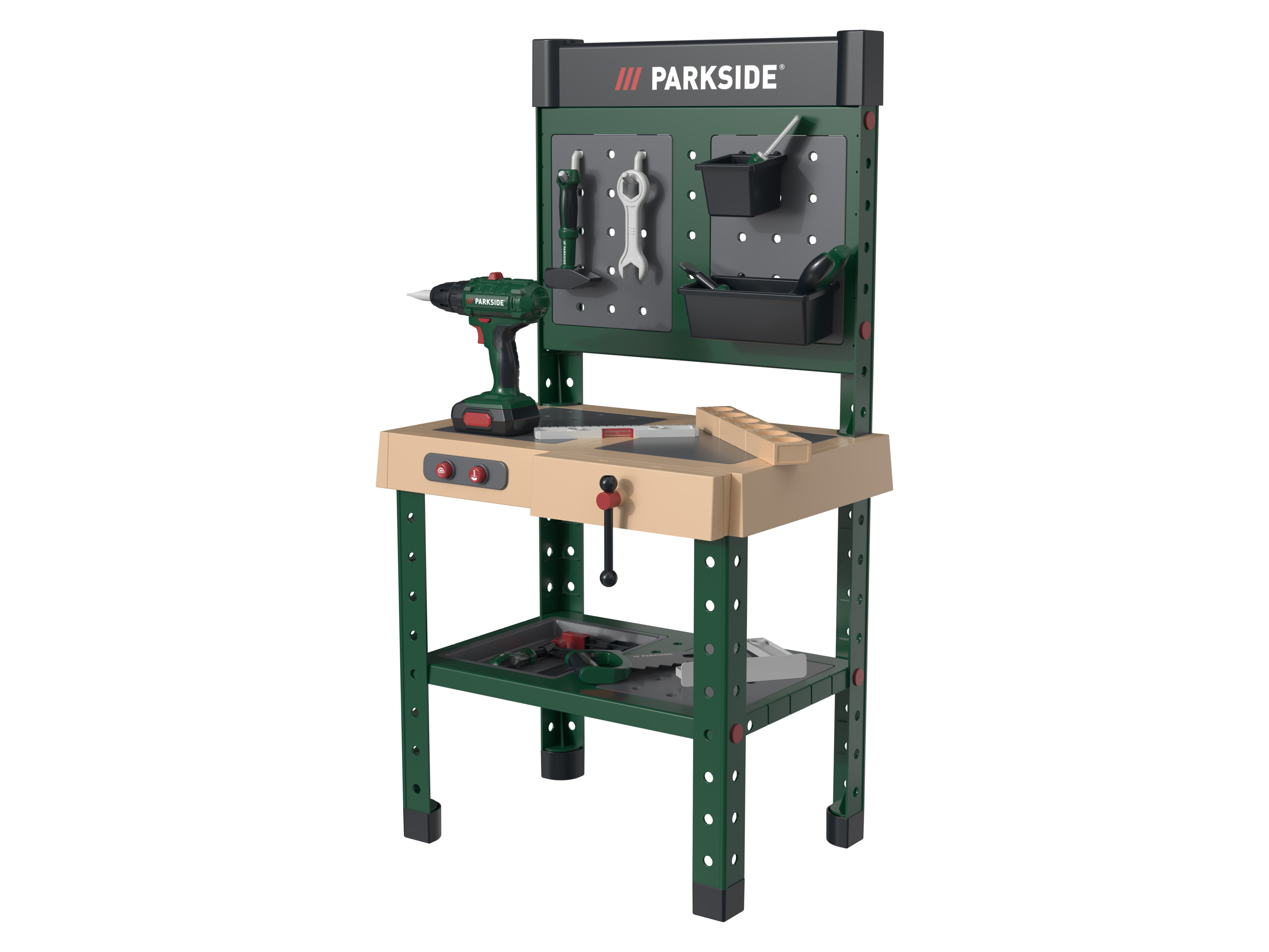 lupilu® Spielküche / Werkbank, 35-teilig / 77-teilig (Werkbank)