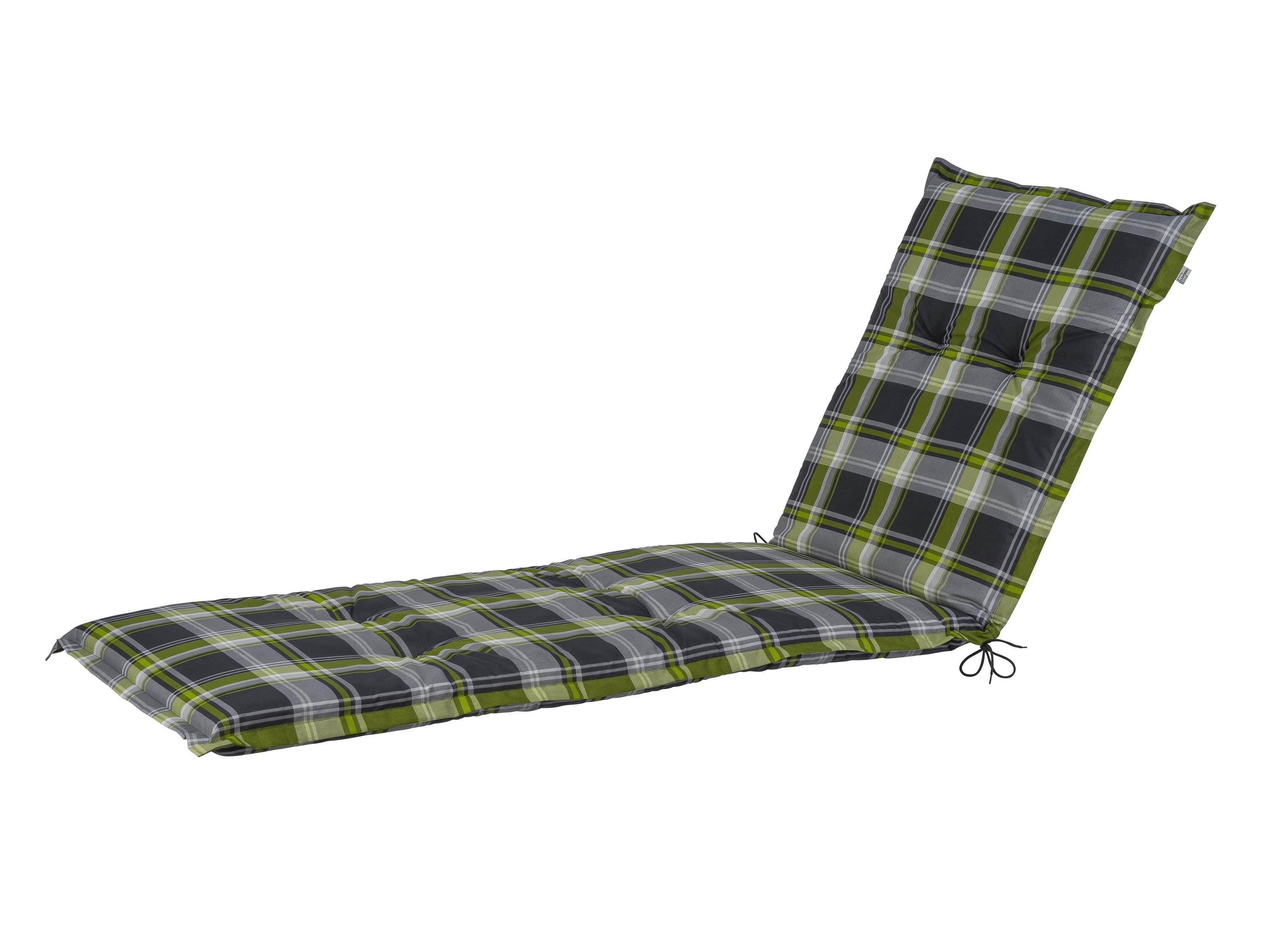 LIVARNO home Polsterauflage Valencia Liege (Karos/grün/grau)