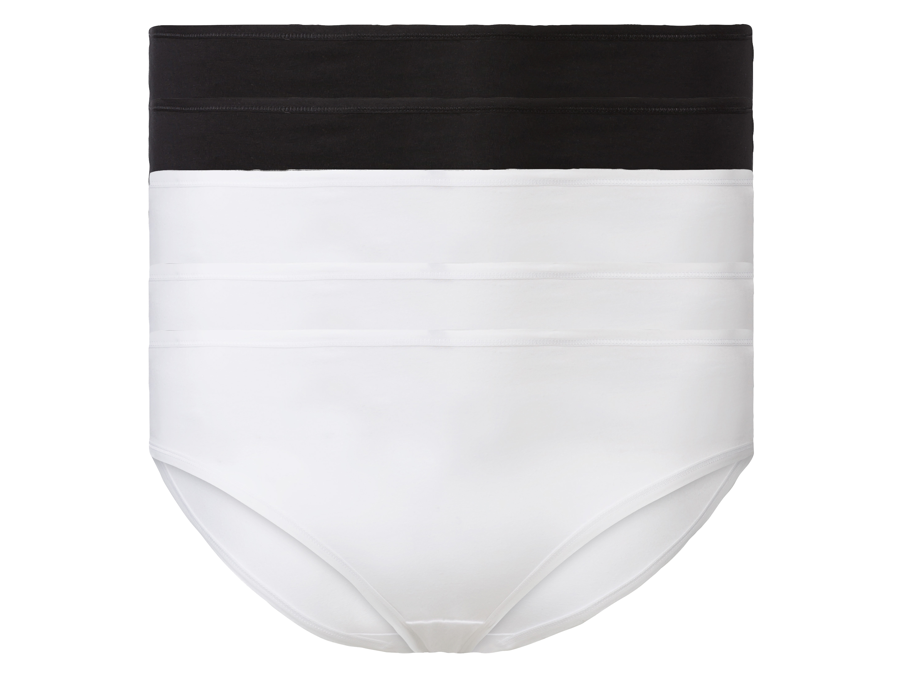 esmara® Damen Slips, 5 Stück (Schwarz/weiß, XXL(52/54))