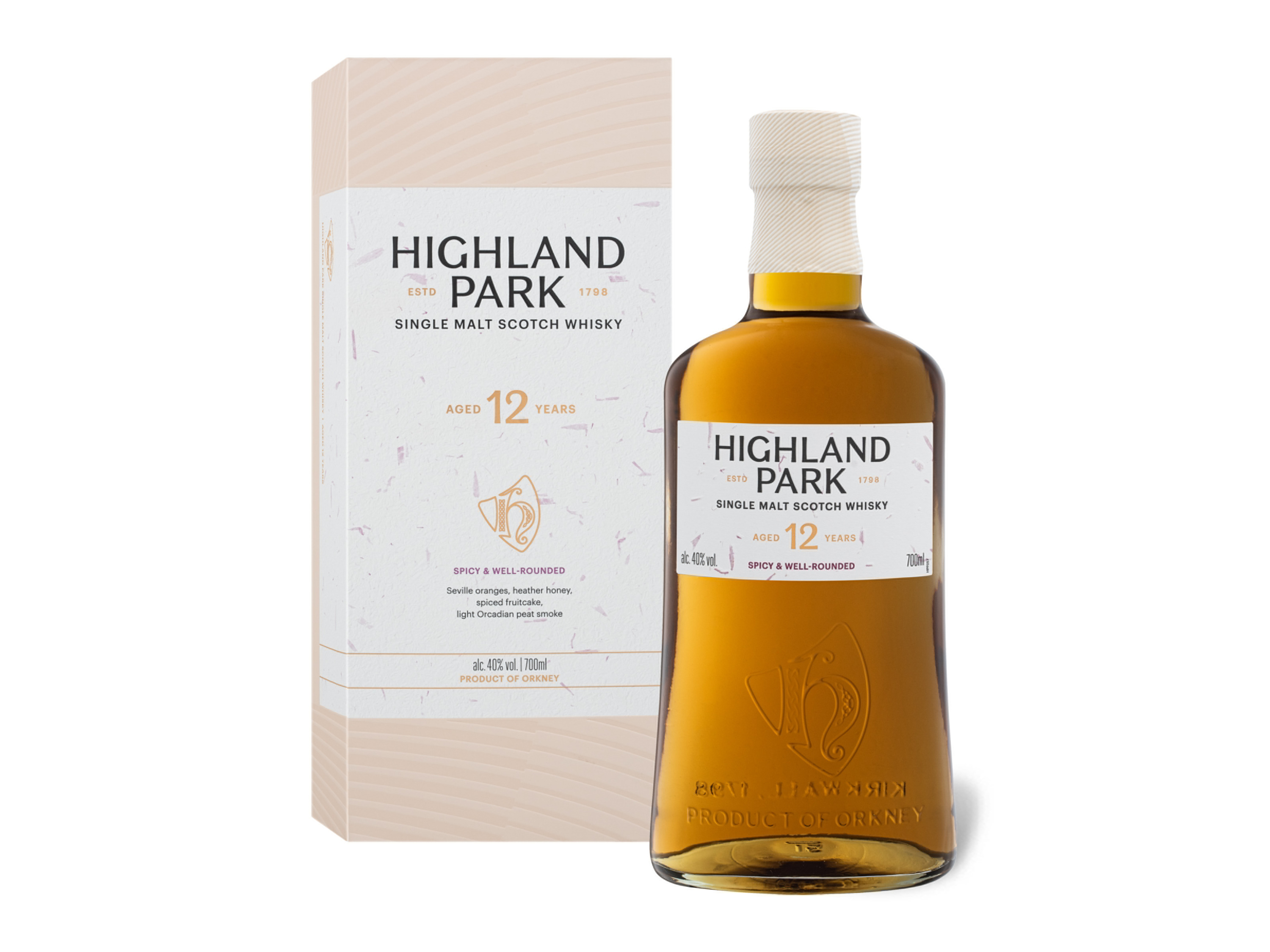 Highland Park Single Malt Scotch Whisky 12 Jahre mit Geschenkbox 40% Vol