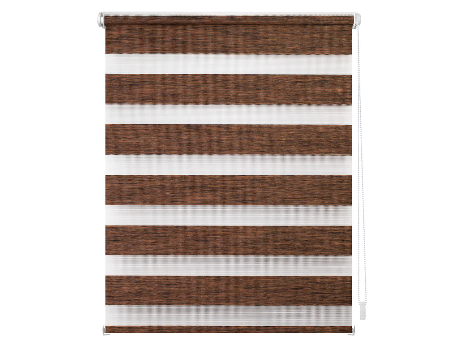 Lichtblick Duo Rollo Klemmfix, ohne Bohren, meliert (Dunkelbraun, 60 x 150 cm)