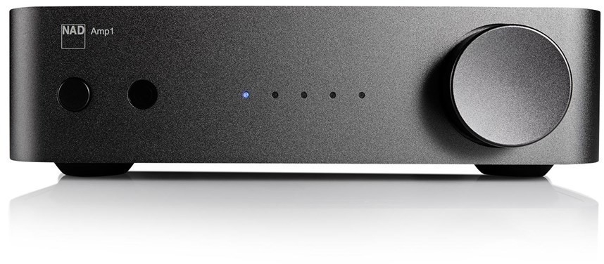 NAD AMP1 HighEnd Stereo-Verstärker mit Streaming, schwarz