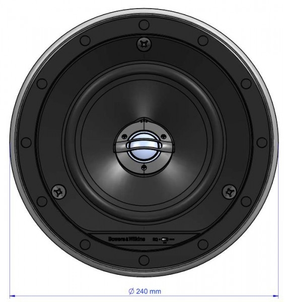 Bowers & Wilkins B&W CCM663RD - 2-Wege Decken-Einbaulautsprecher, Stückpreis