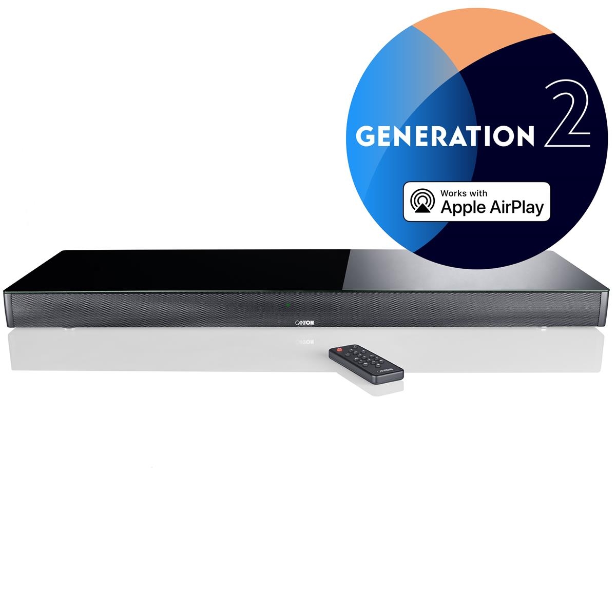 Canton Smart Sounddeck 100 Gen.2 ++ GREAT-DEAL-DAYS ++ Multiroom Soundbar mit Dolby Atmos, Airplay2 Schwarz | Neu