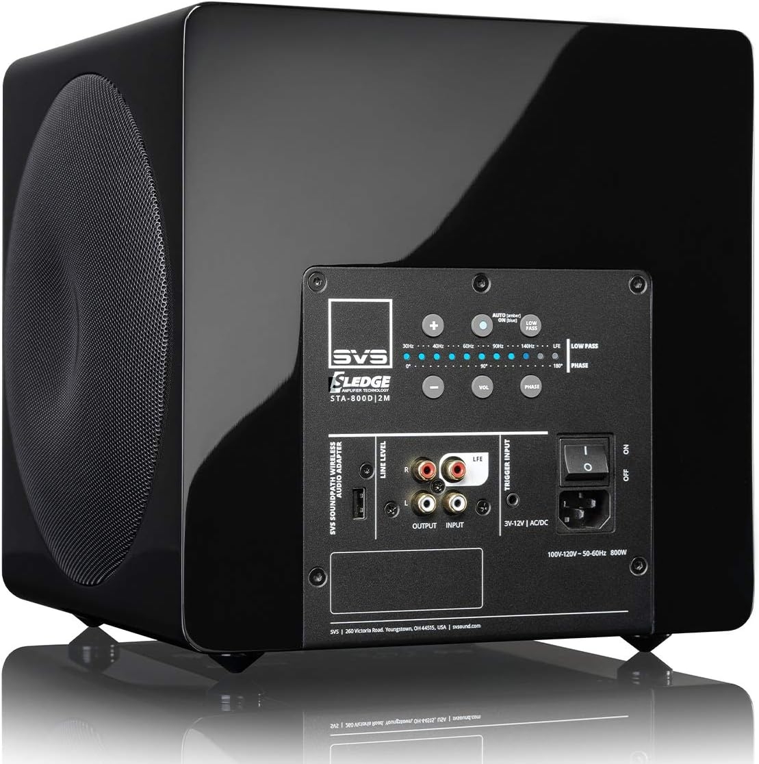 SVS SB3000 MICRO - Dual 8' Subwoofer 800 Watt, gloss black | Auspackware, wie neu