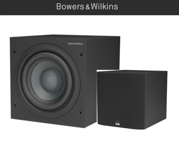 Bowers & Wilkins B&W ASW 608 Schwarz - Aktiv Subwoofer mit 200 Watt Class-D-Verstärker | Neu