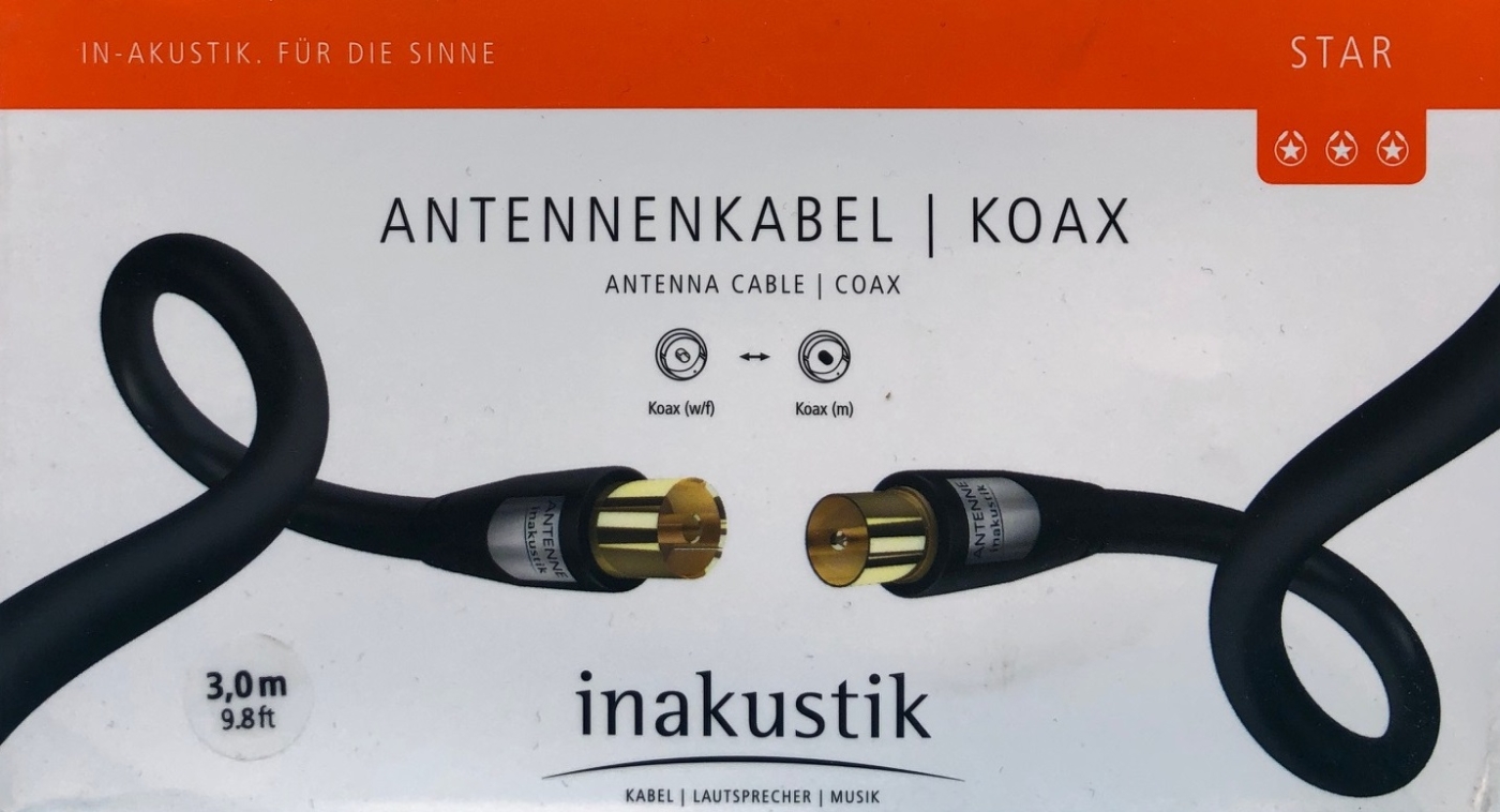 Inakustik Star Antennenkabel 90db 3,0 m