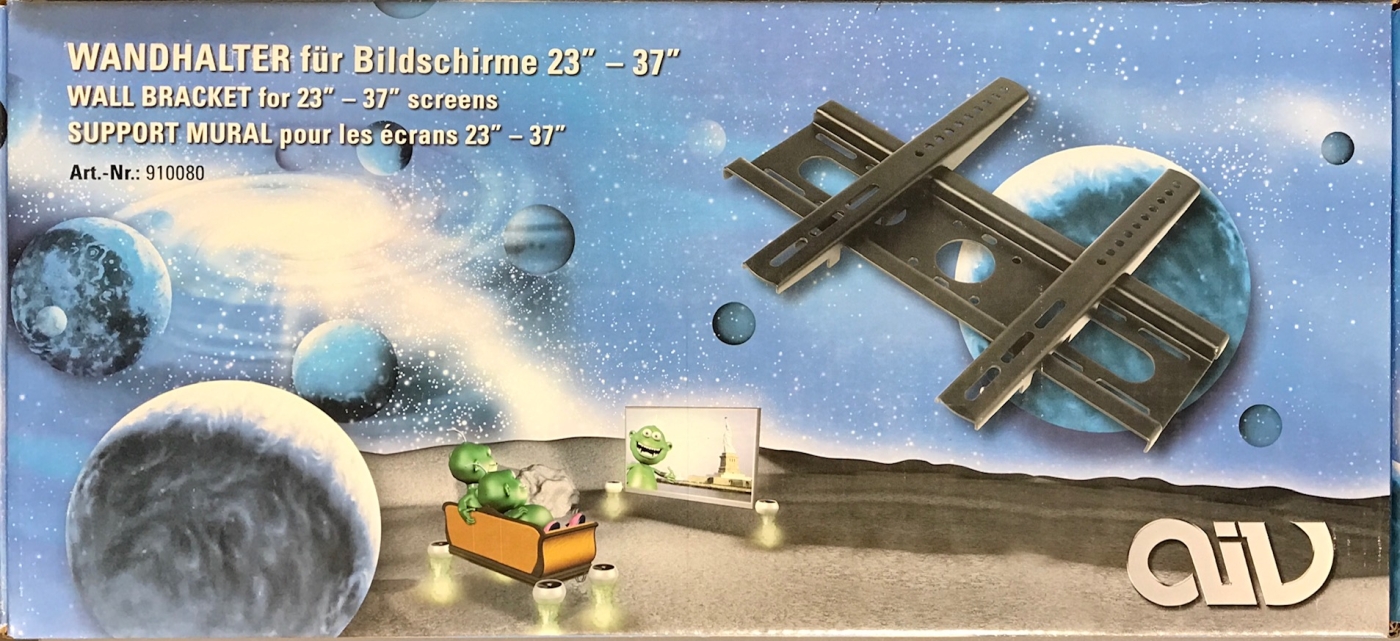 AIV 910080 Universal Wandhalterung für TV Diagonale von 23' - 37' VESA 400 x 300 UVP war mal 69,99€