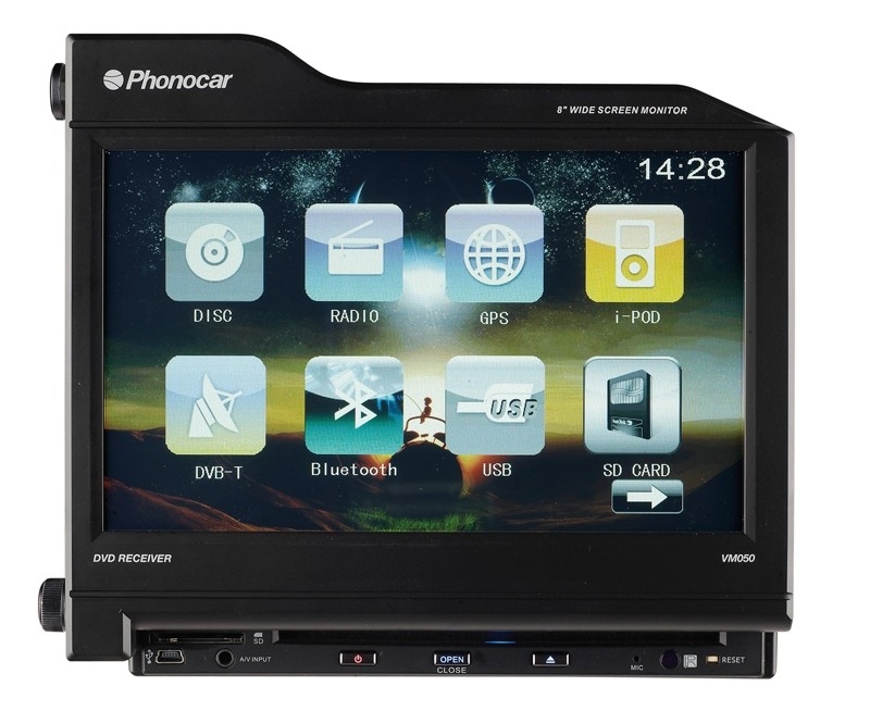 Phonocar VM 050 1- DIN DVD Radio mit 8' Display UVP war mal 999.- €