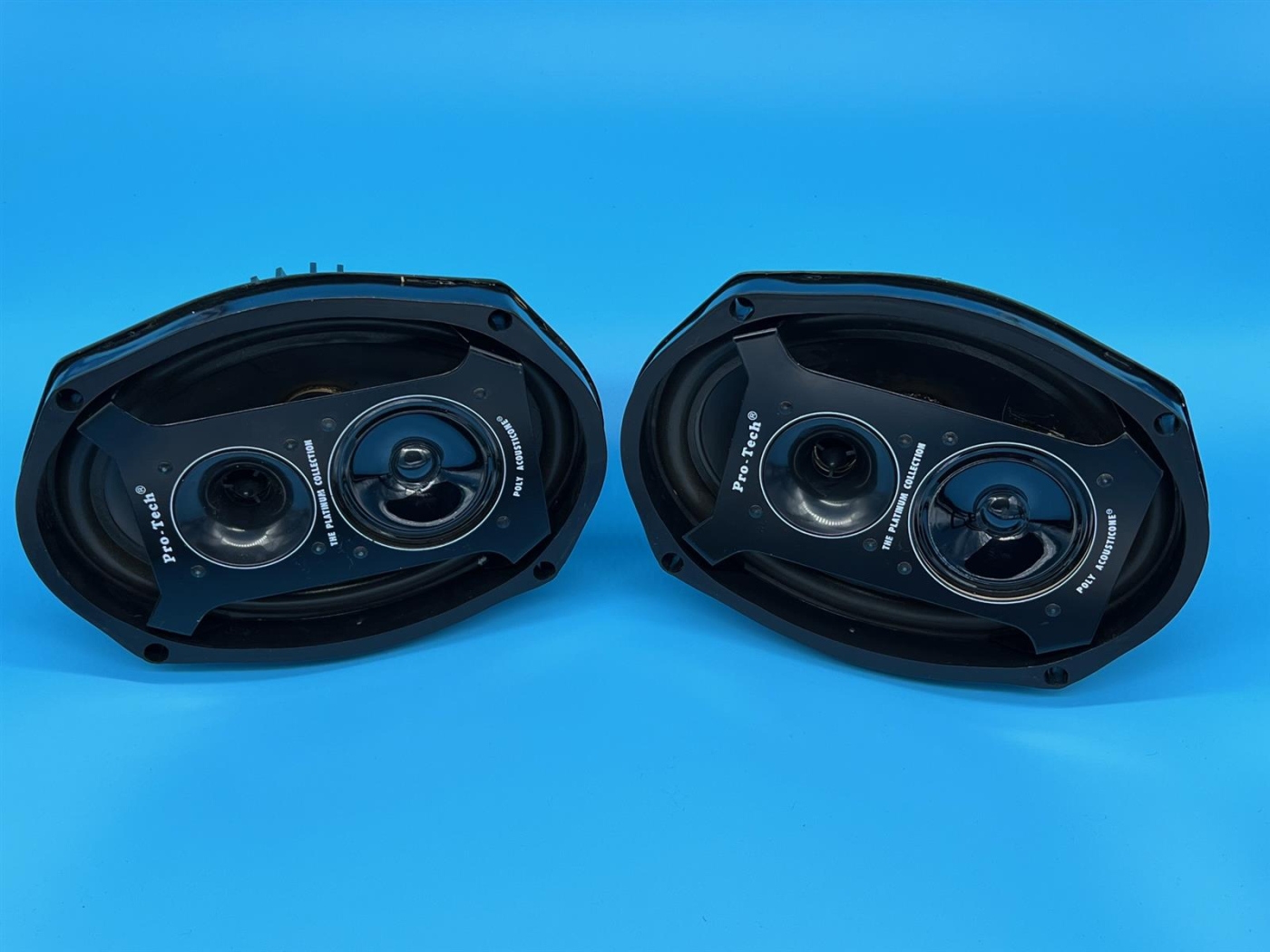 Pro Tech Poly Acousticone The XA-114, 3-Wege, 9x6 Retro Autolautsprecher mit eckiger Abdeckung