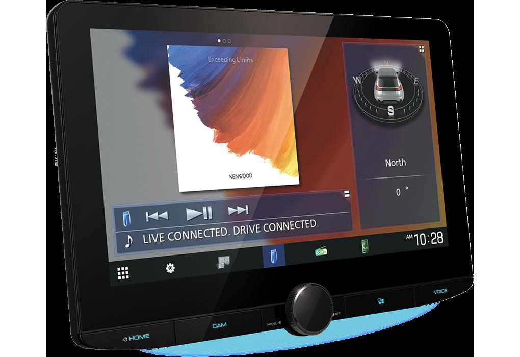 Kenwood DMX9720XDS Digital Multimedia Receiver mit 10,1 Zoll HD-Display, Digitalradio DAB+ & Smartphone-Anbindung