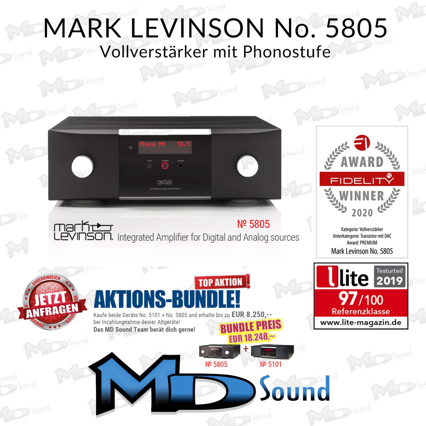Mark Levinson No. 5805 - Vollverstärker mit Phonostufe | Neu