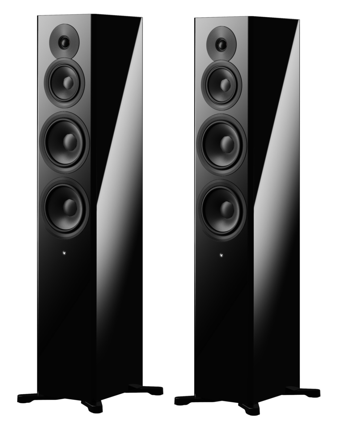 Dynaudio Focus 50 Schwarz HG - kabellose Aktiv-Standlautsprecher, Paar | Neu