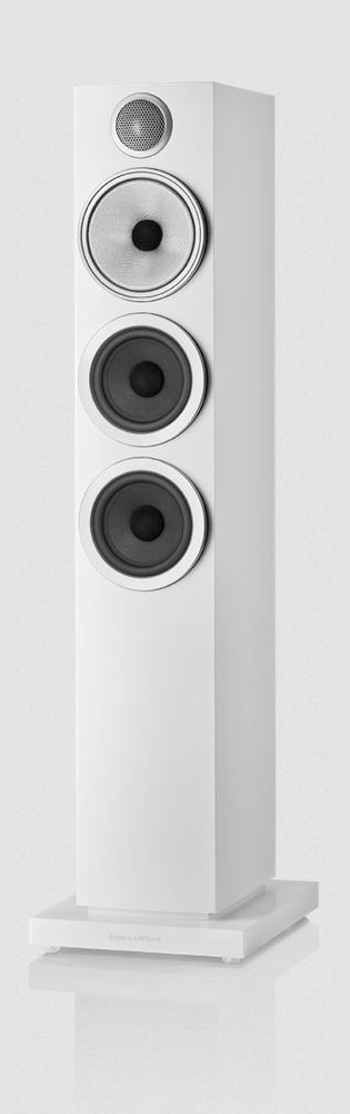 Bowers & Wilkins B&W 704 S3 - Standlautsprecher, Stück Satinweiß