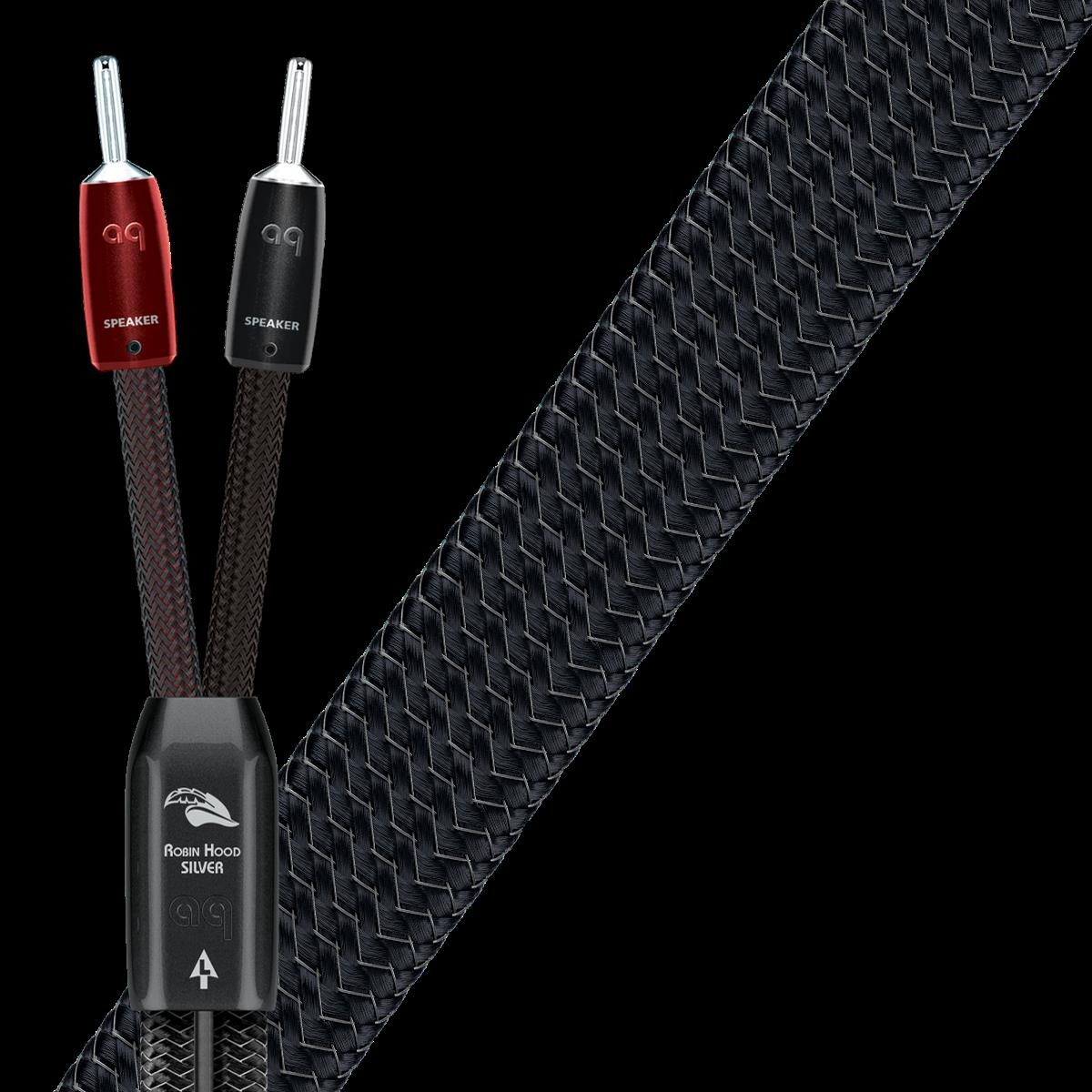 AudioQuest Robin Hood SILVER Lautsprecherkabel Paar 2x 2,5 m Bi-Wire