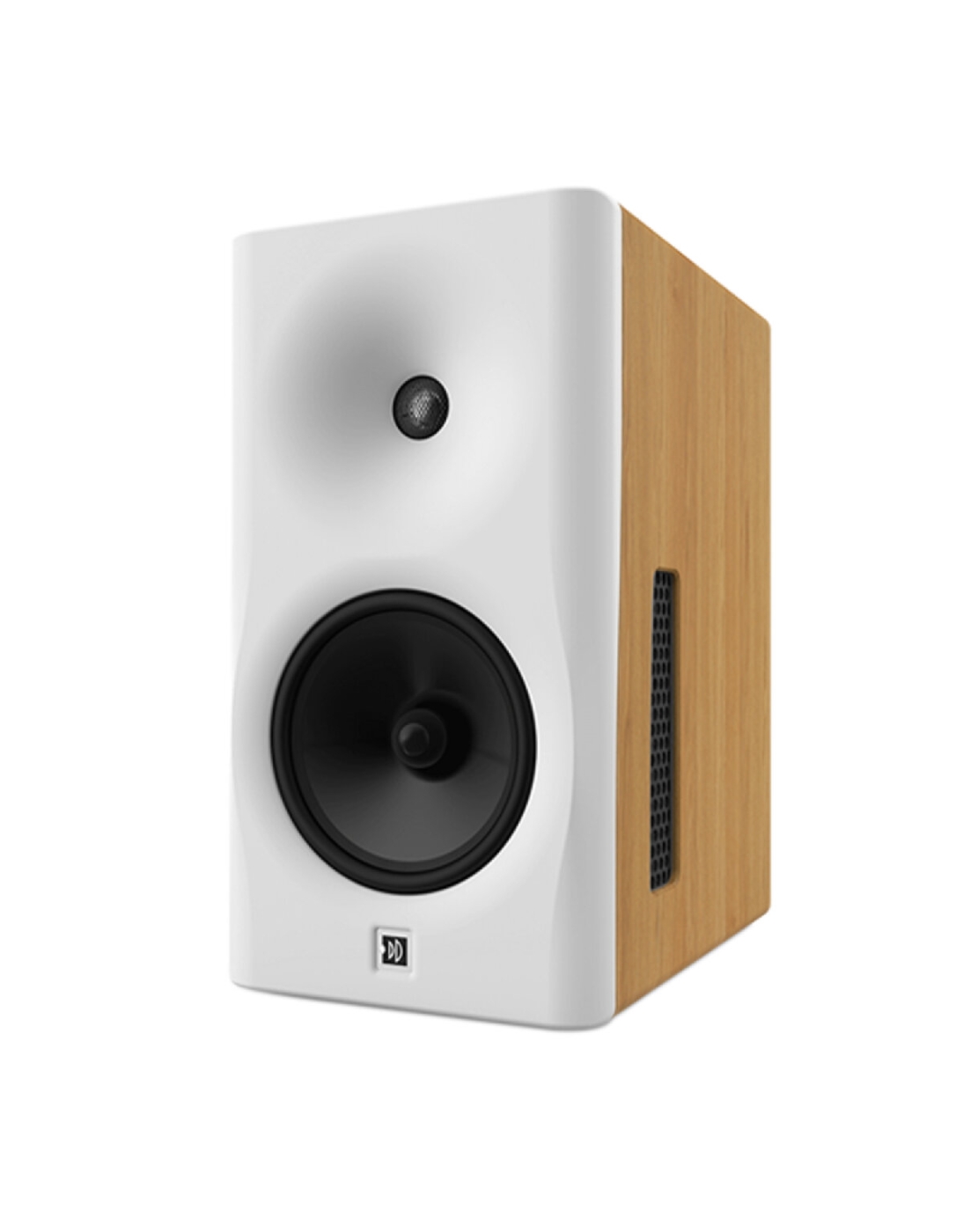 Dutch & Dutch 8c Paarpreis kraftvoller Full Range Monitor All in One weiß/eiche natur