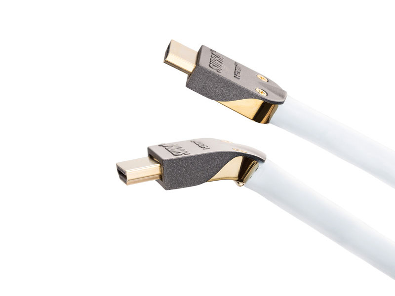 Supra Cables High Speed HDMI Kabel MET-S/B abnehmbaren Stecker mit Ethernet 0,5 m