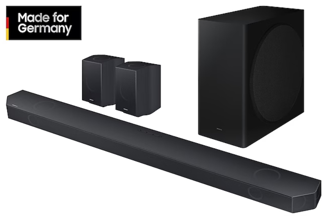SAMSUNG HW-Q935GC/ZG 9.1.4-Kanal-Surround-Soundbar mit externem 8' wireless Subwoofer ACHTUNG registriert auf Michael Graf