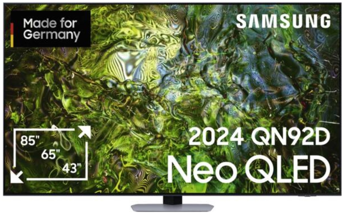 SAMSUNG GQ55QN92DATXZG ++ GRATIS WANDHALTER ++ 138 cm, 55 Zoll 4K Ultra HD Neo QLED TV | Neu
