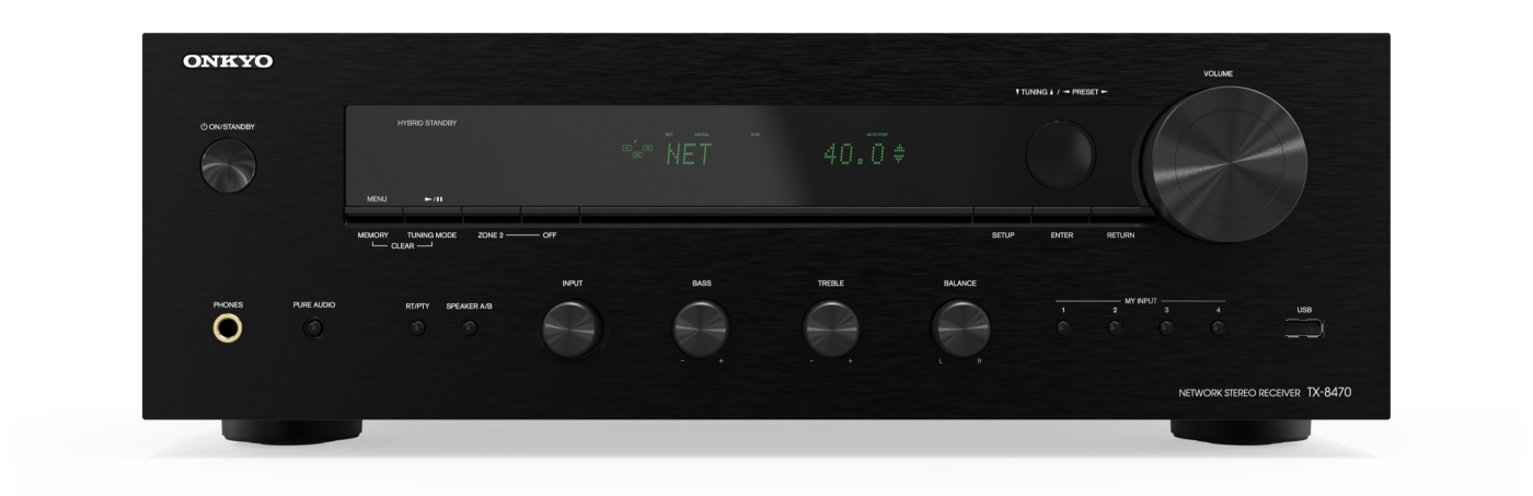 ONKYO TX-8470 ++ GREAT-DEAL-DAYS ++ Stereo-Receiver Schwarz | Auspackware, wie neu