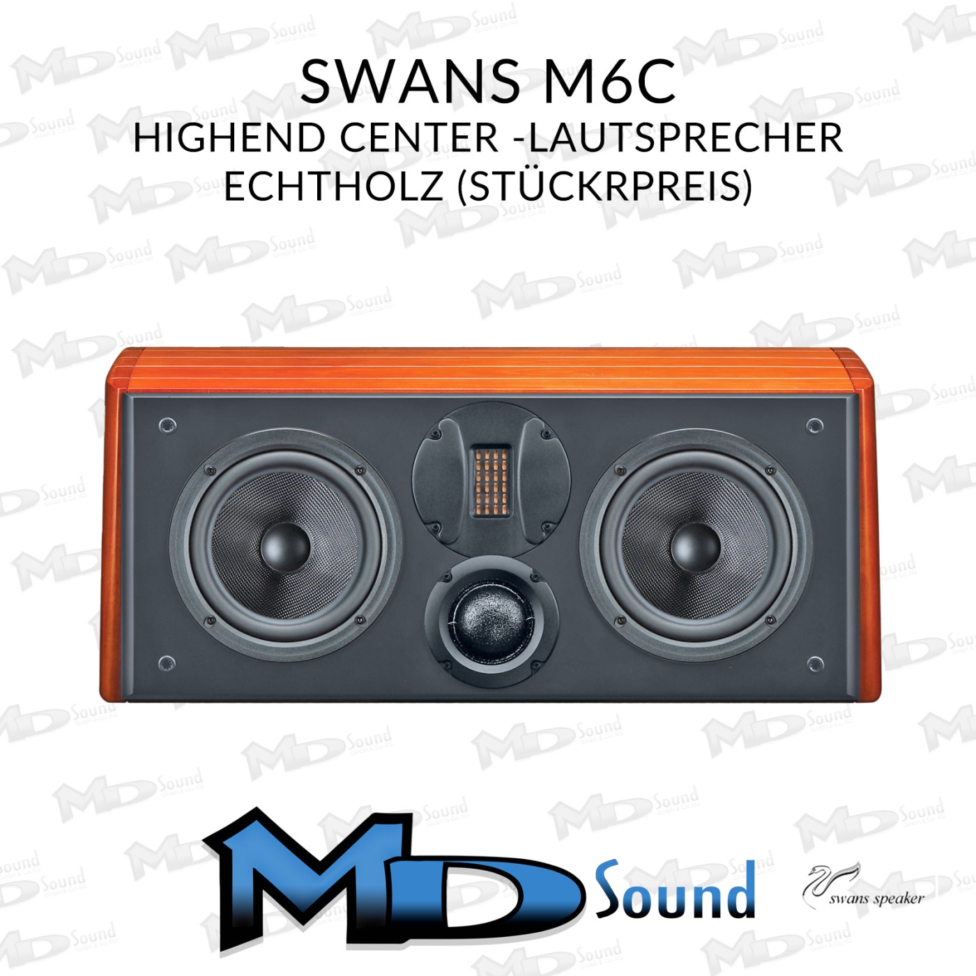 Swan M6C HighEnd Center-Lautsprecher in Echtholz