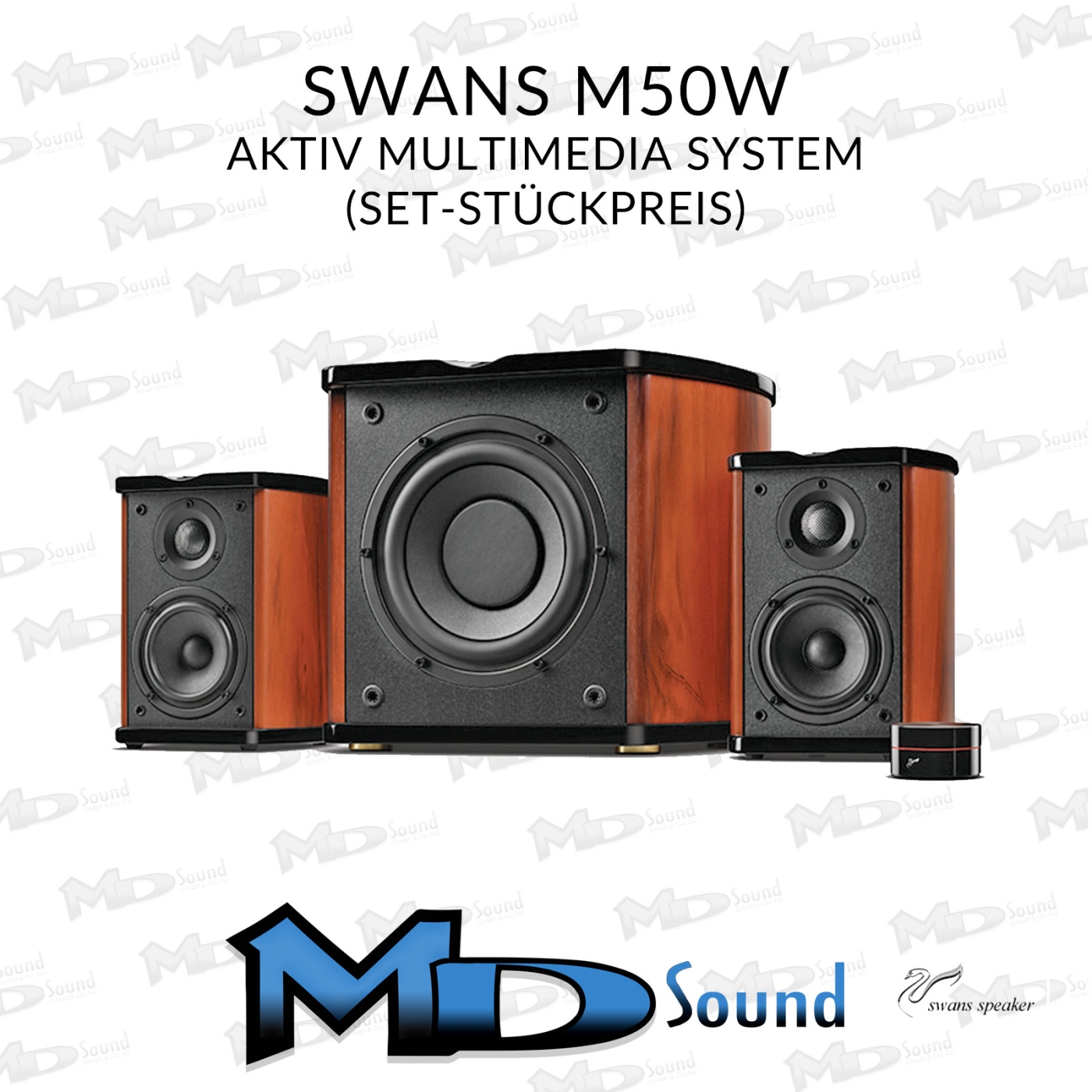 Swan M50W, kompaktes 2.1 Aktiv Multimedia System - Setpreis