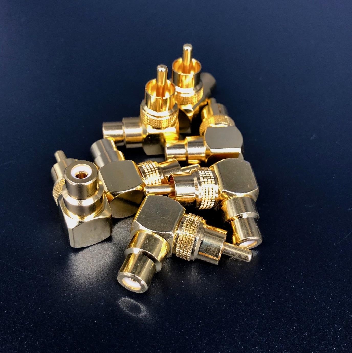 Cinch Winkelstecker 90° Winkeladapter | Preis pro Stück