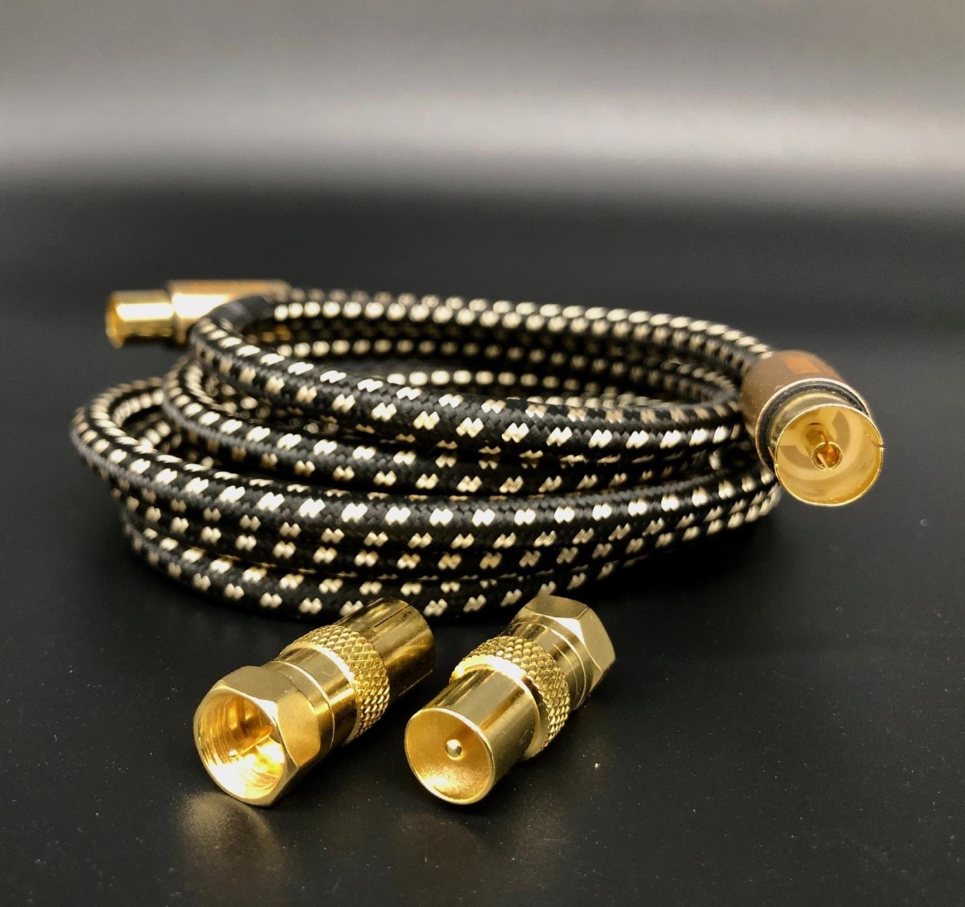 Avinity Antennen-/SAT-Kabel mit Adapter 1,5 m