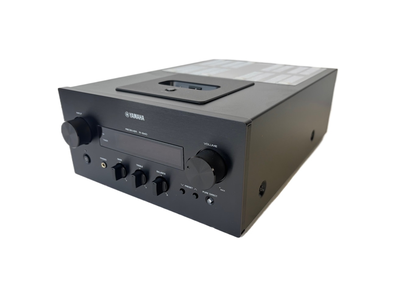 Yamaha R-840 Schwarz - Mini-HiFi-Receiver iPod-Dock | Auspackware, wie neu