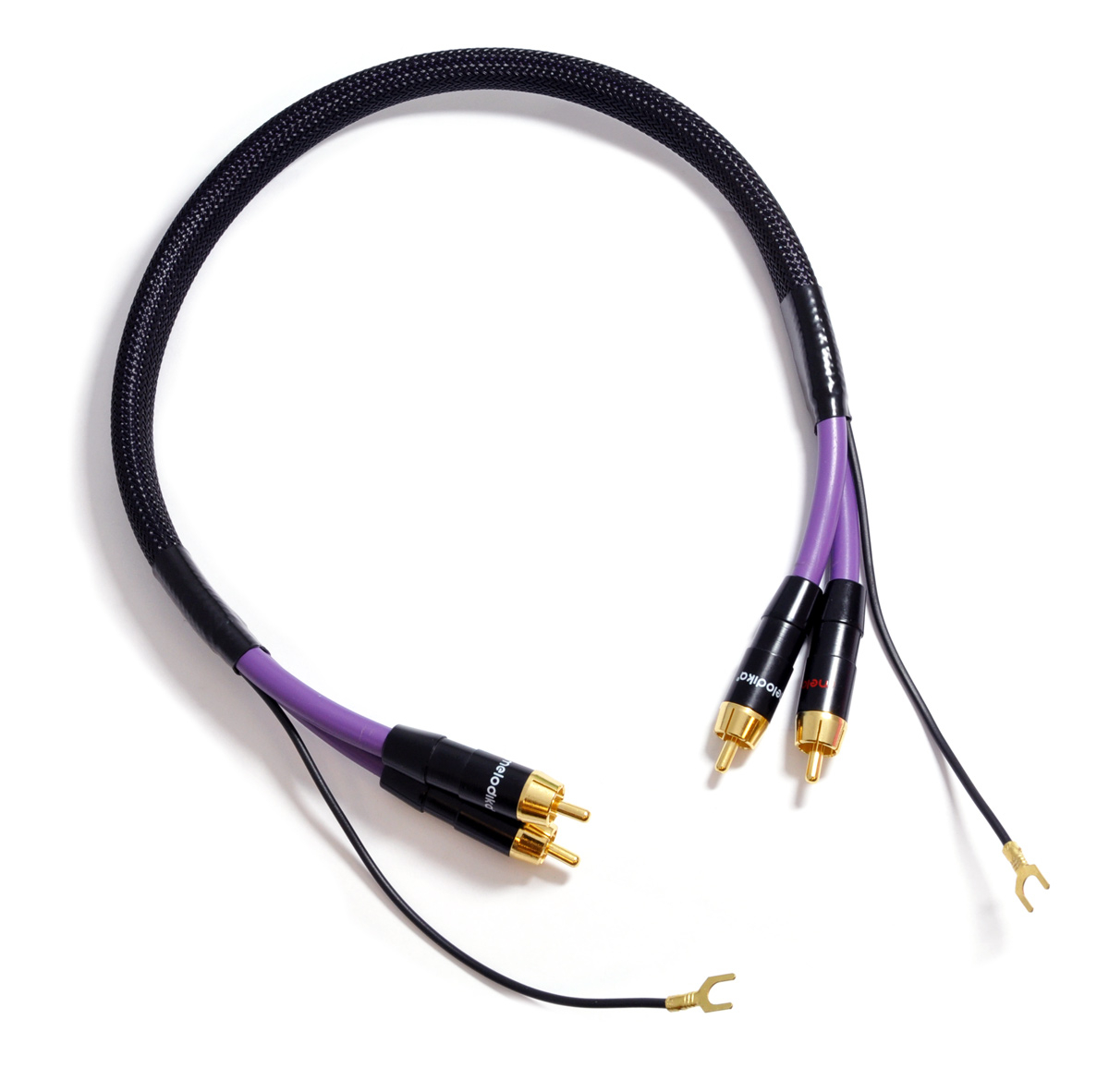 Melodika Purple Rain MDPH15 1,5 m, Phono-Kabel doppelt geschirmt mit Erdung | Neu