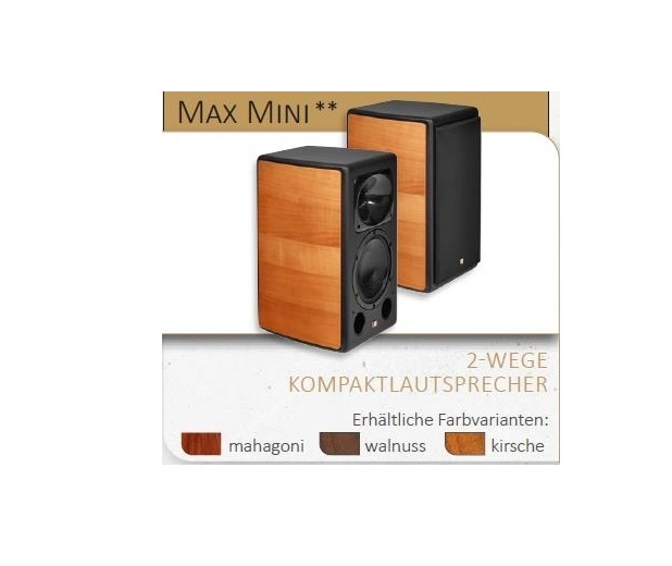 Unison Research MAX Mini - Kompaktlautsprecher Mahagony Paar | Neu