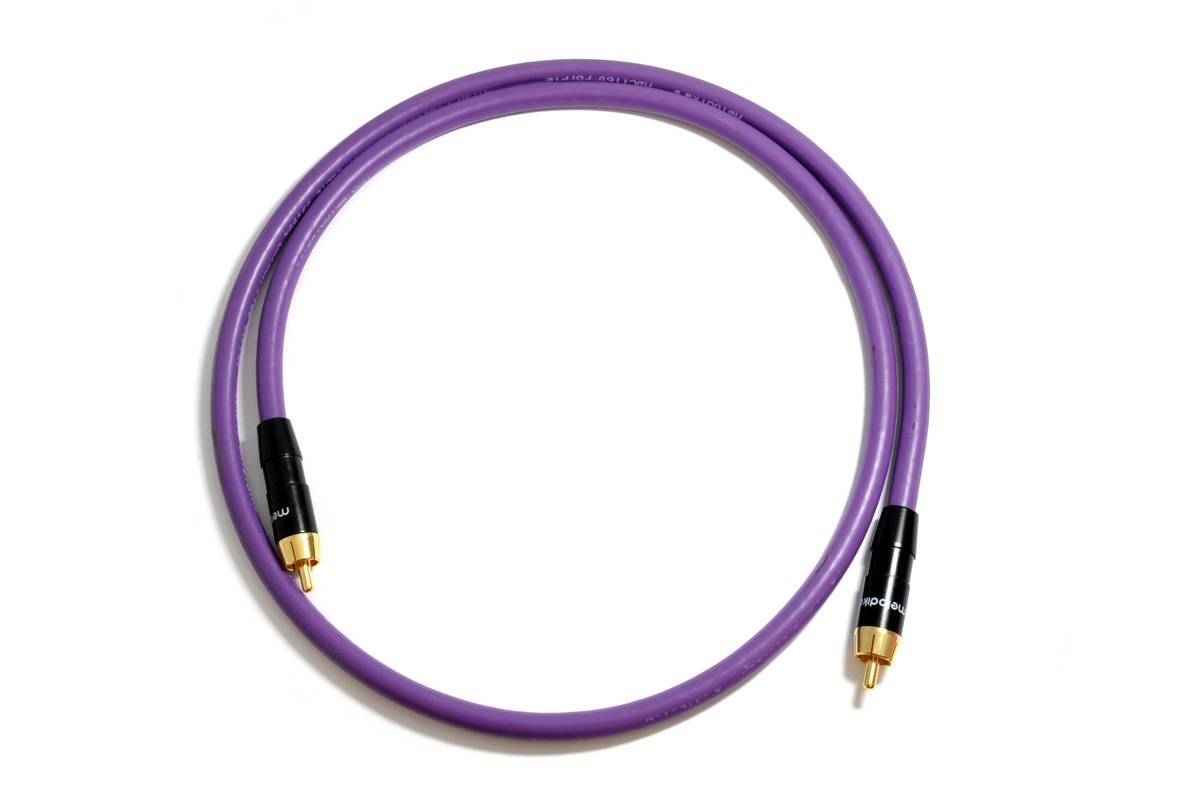 Melodika Purple Rain MDCX05 75 Ohm Koax Digital-Kabel Stück | Neu 0,5 m