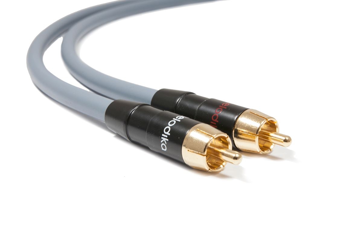 Melodika Purple Rain MD2R30G Stereo Cinch-Kabel Paar | Neu Gunmetal 3,0 m